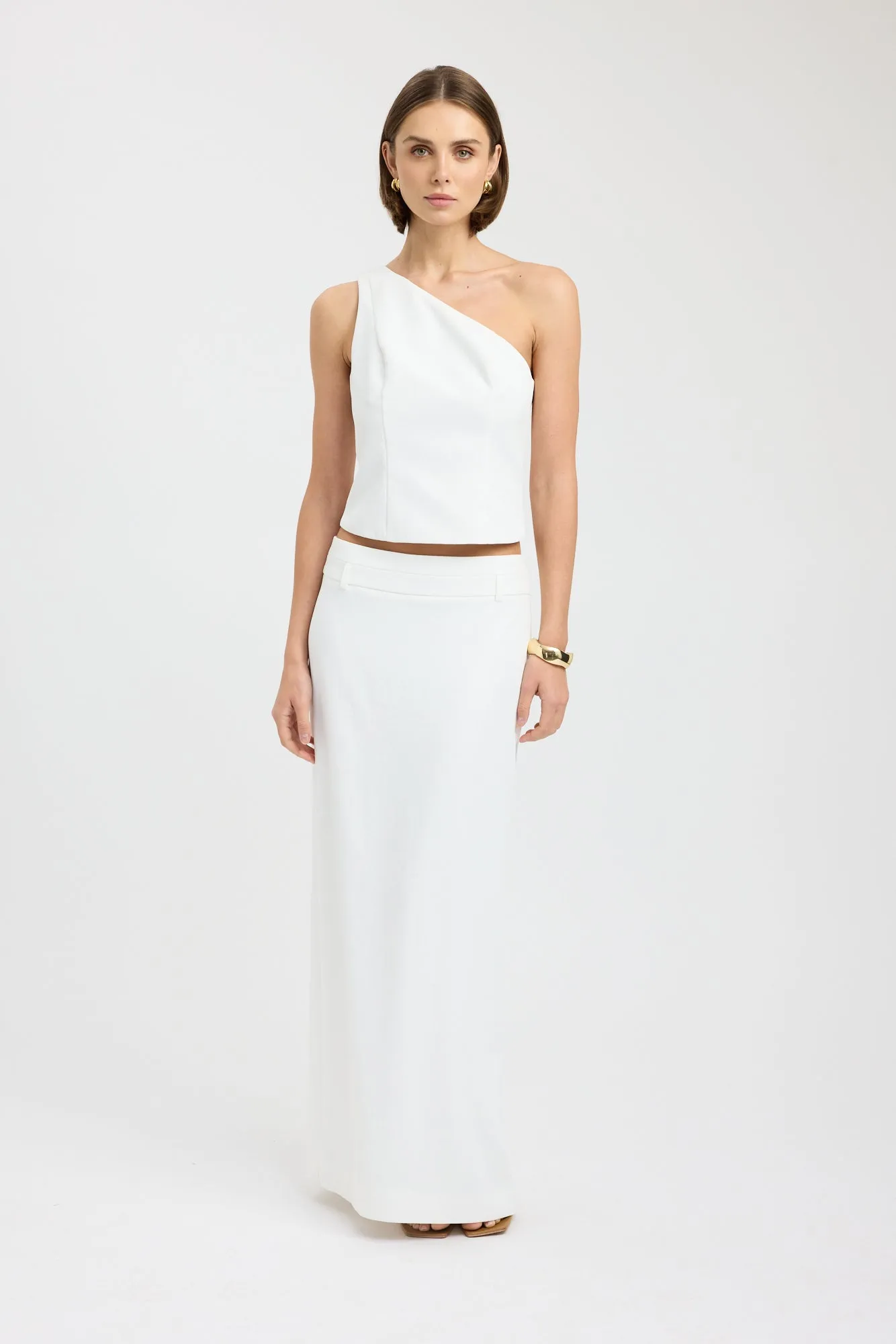 Ariel Low Rise Maxi Skirt Neutrals Only Modern Cut