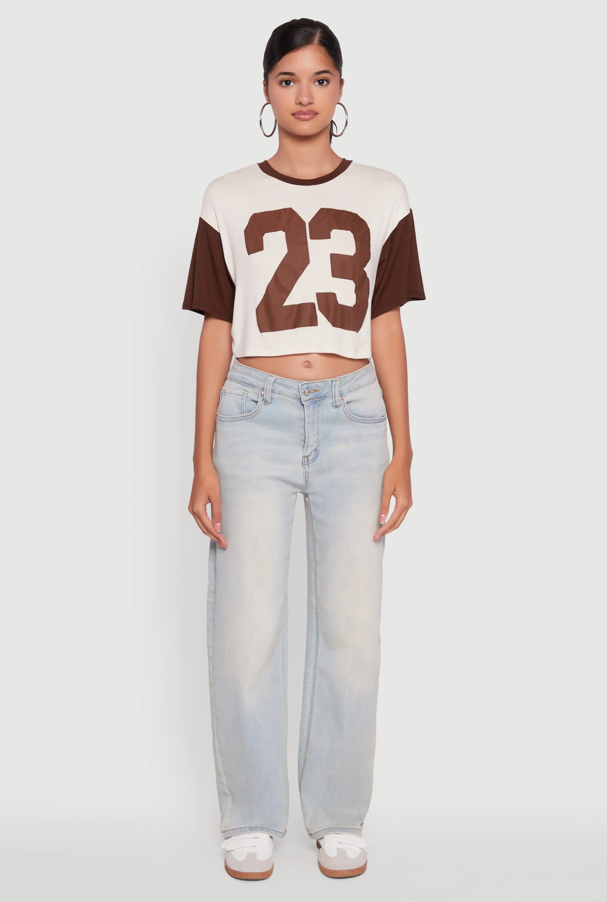 23 Graphic Cropped Football T-Shirt outdoor concert