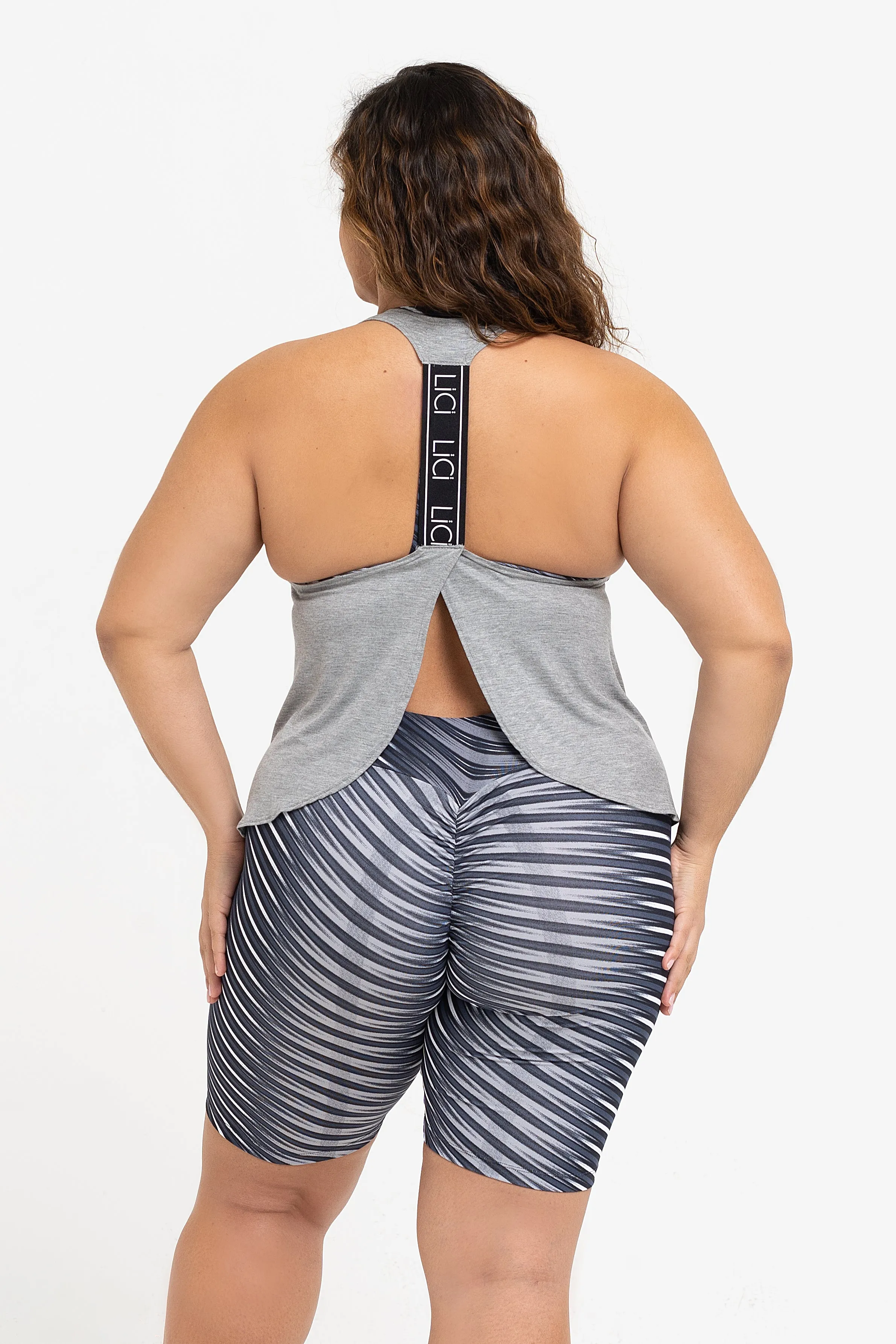 WeightlessLayeringPiece Organic Cotton Certification Grey Petal Back Tank Top