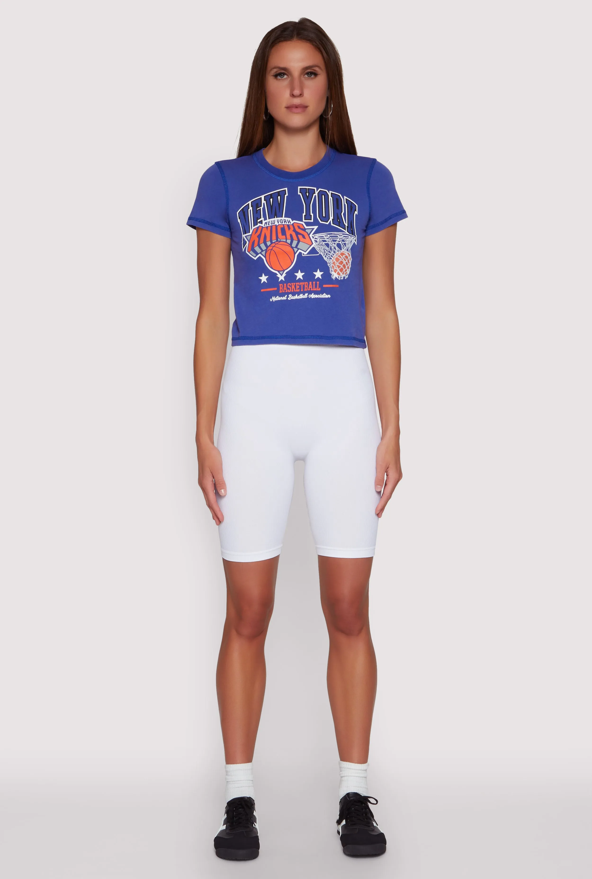 Relaxed Style Breathable Style NBA New York Knicks Crop Top