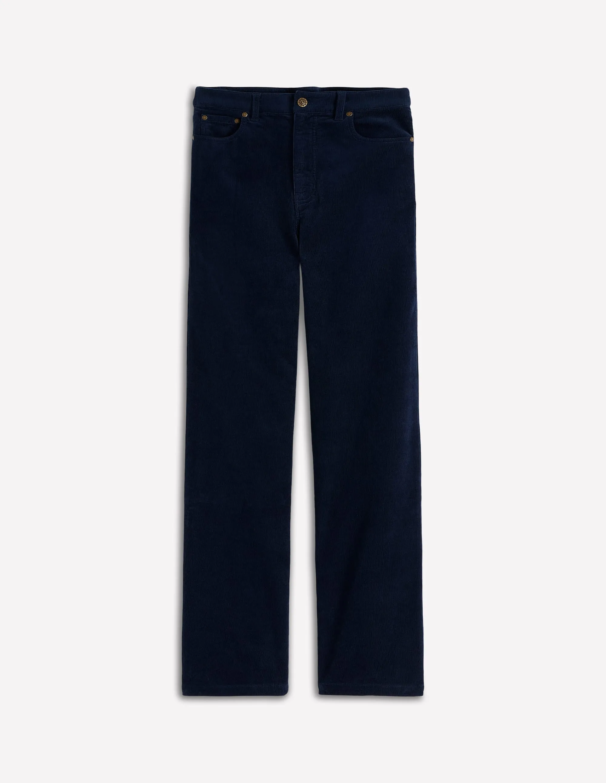 5-Pocket Cord Column Jeans-Navy Foundation Piece Daily Attire