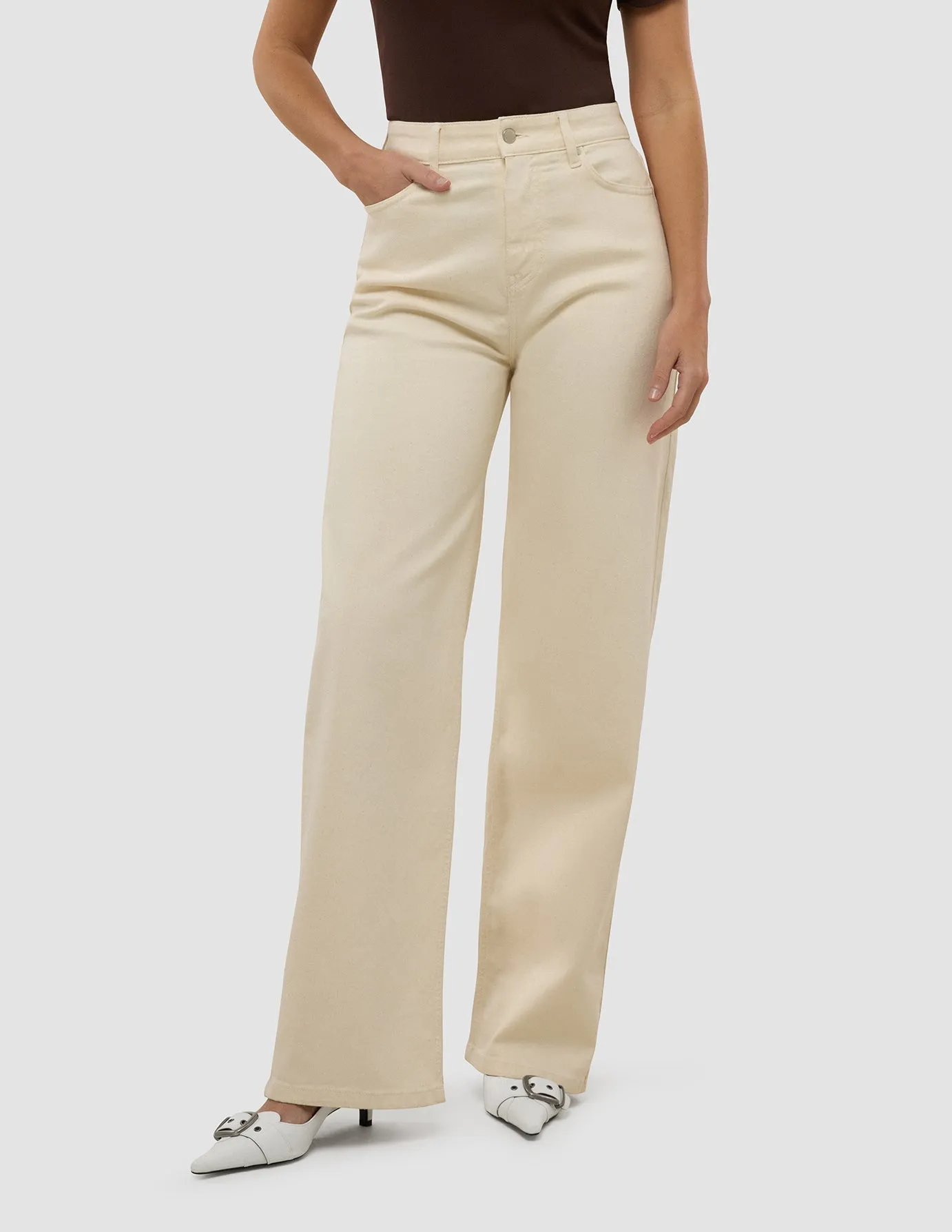 Staple Piece Women's Relaxed Jeans Off White