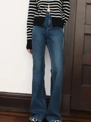 Loose Smooth Shopping Day fresh feel High Waist Vintage Jeans