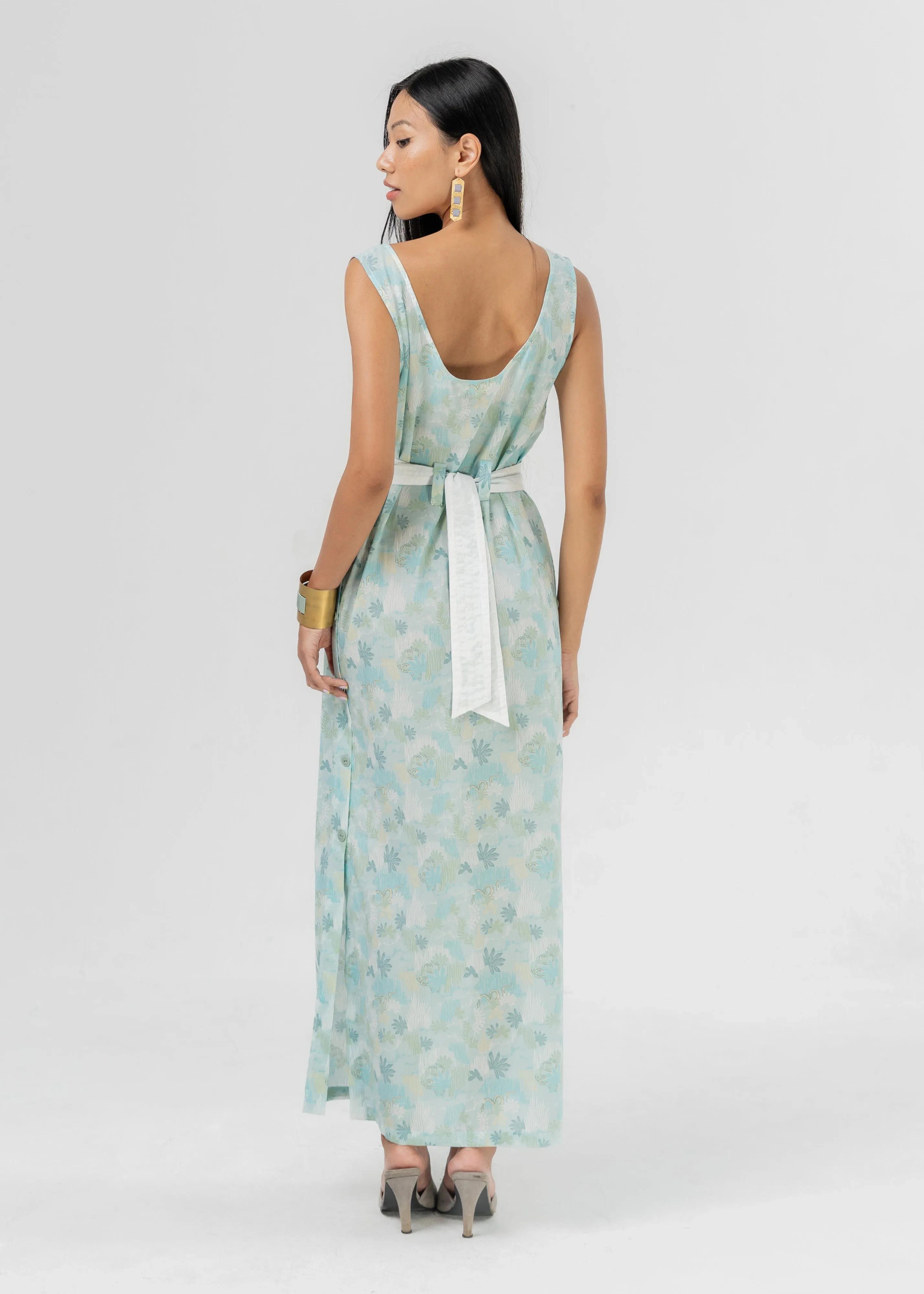 AQUILA - SAGE SNAKE WrinkleResistantFabric