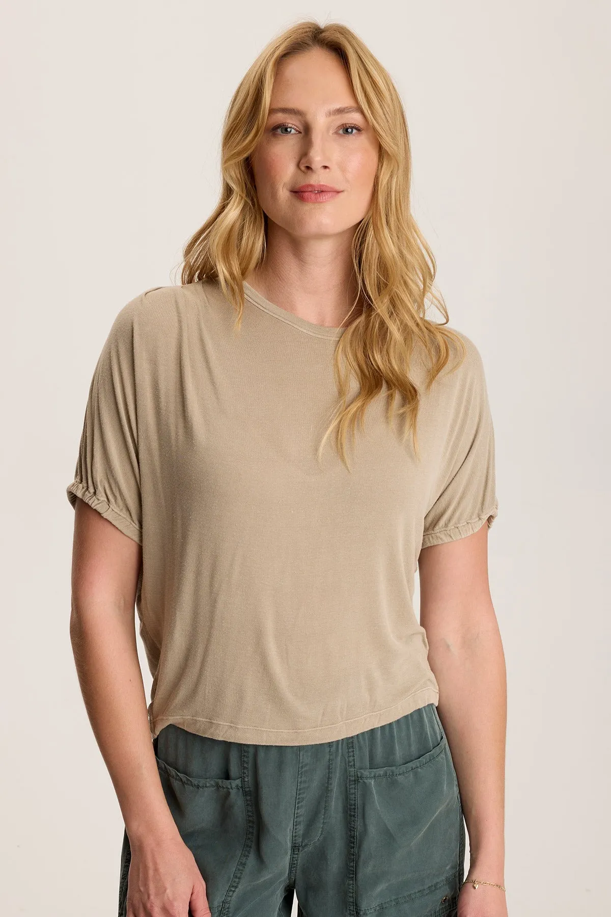 Valensi Soft Jersey Banded Sleeve Tee SoftLining