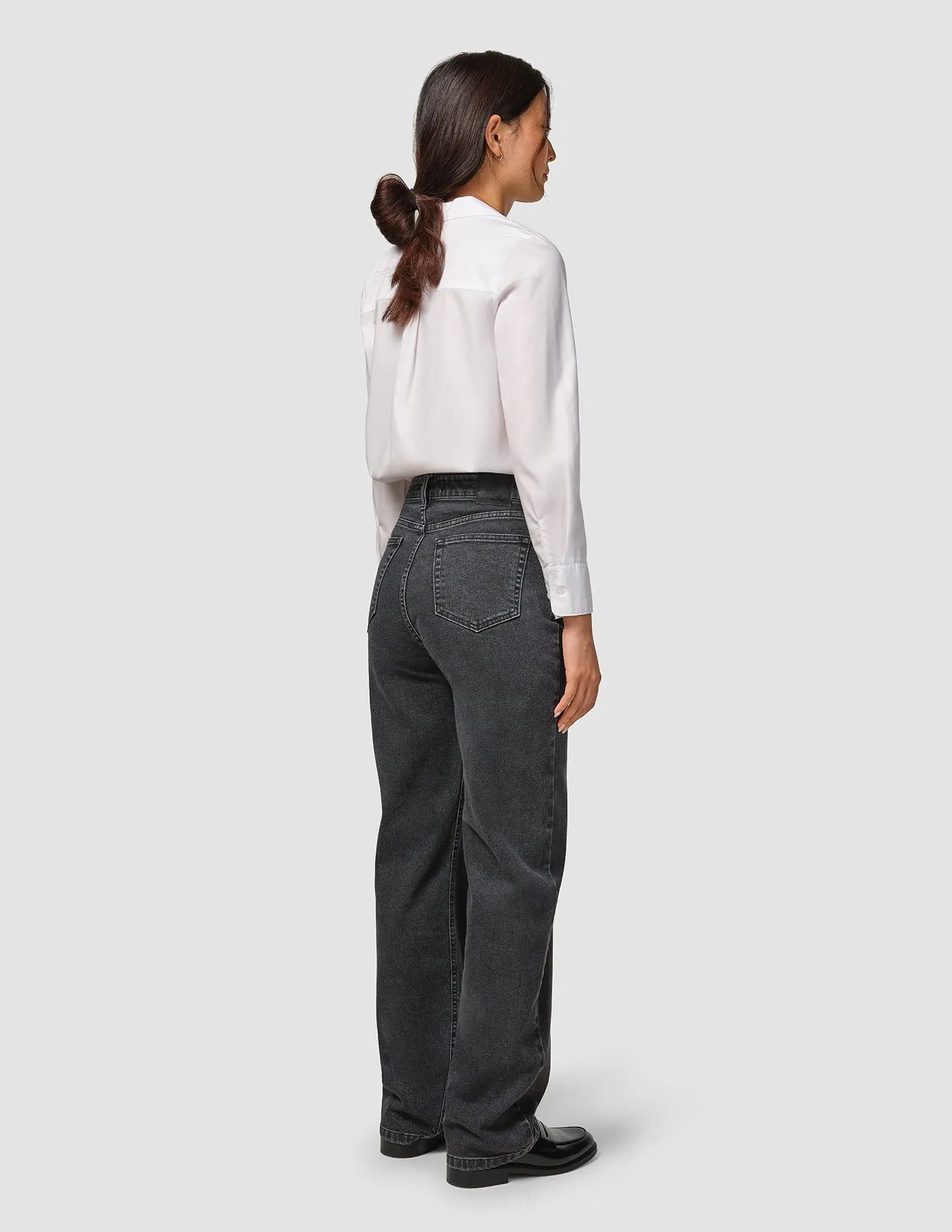 Breathable Weekend Warrior Travel Outfit Shopping Day Vibrant Jeans Straight Washed Black