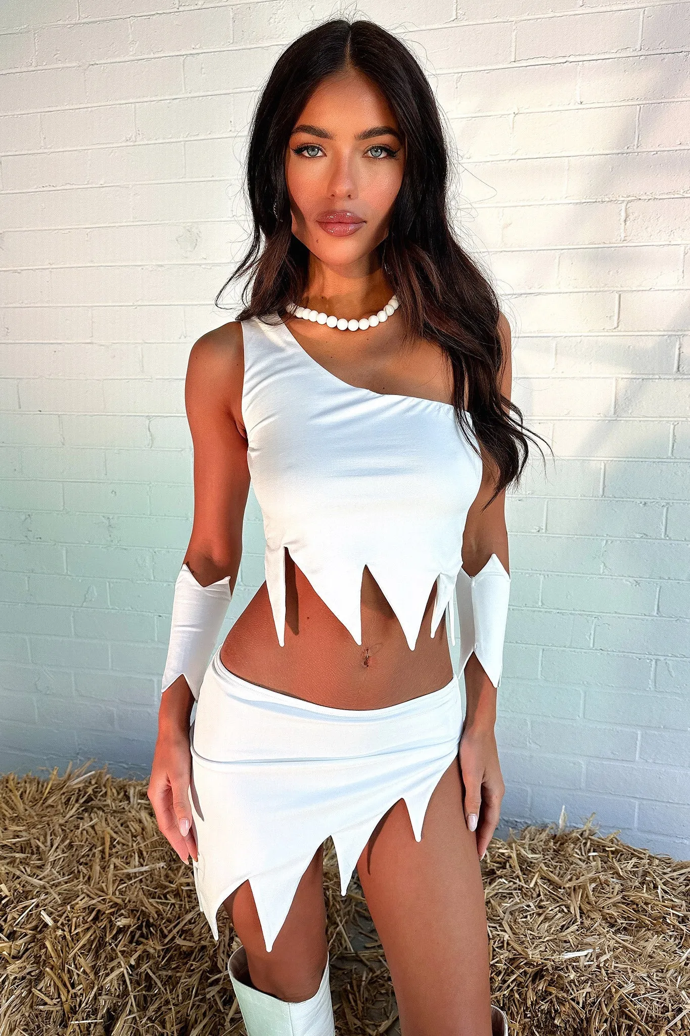 Breathable fabric All Occasion Dino Skirt - White