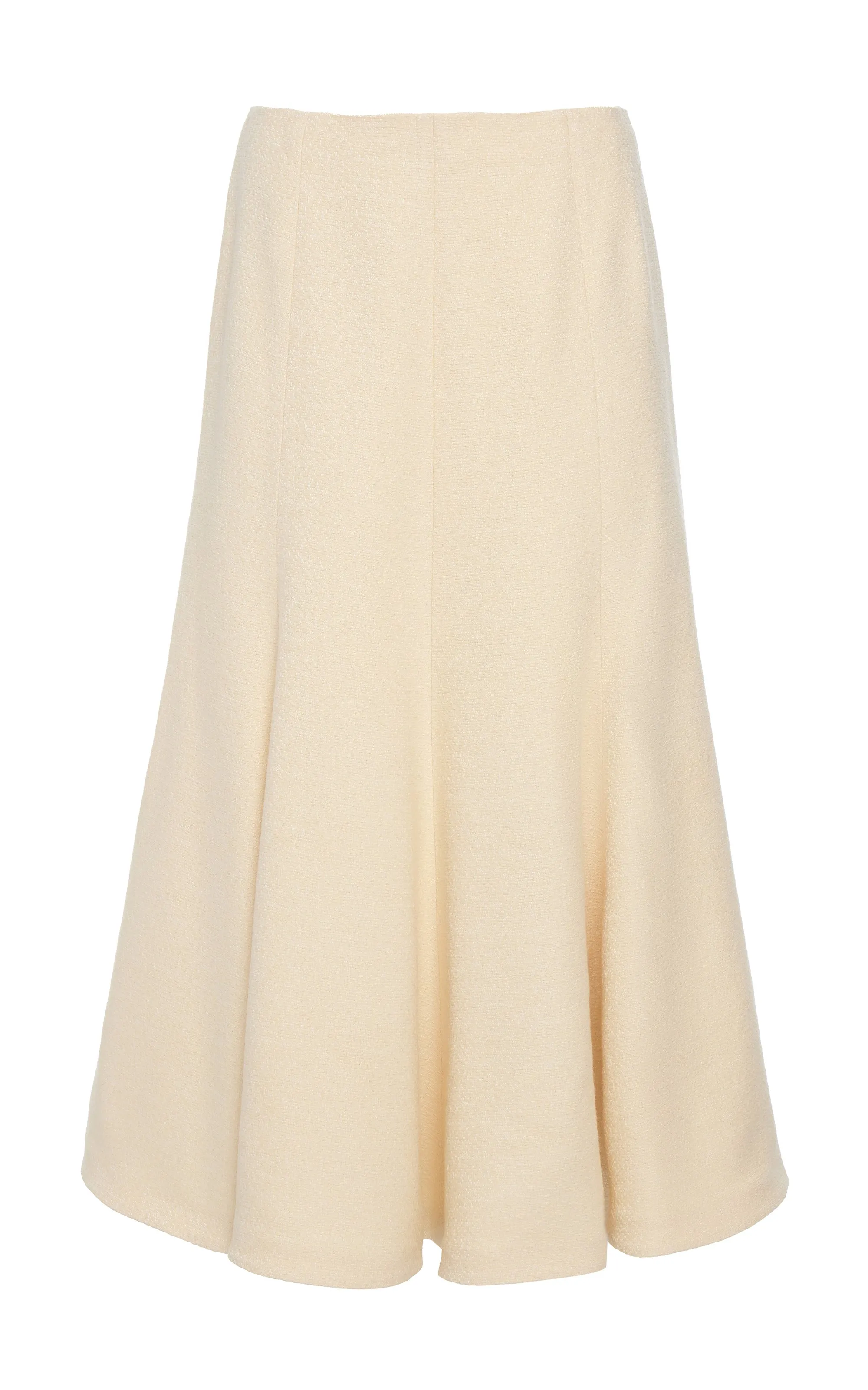 Sun Beam ReinforcedKnees Selma Maxi Skirt in Ivory Silk Tweed