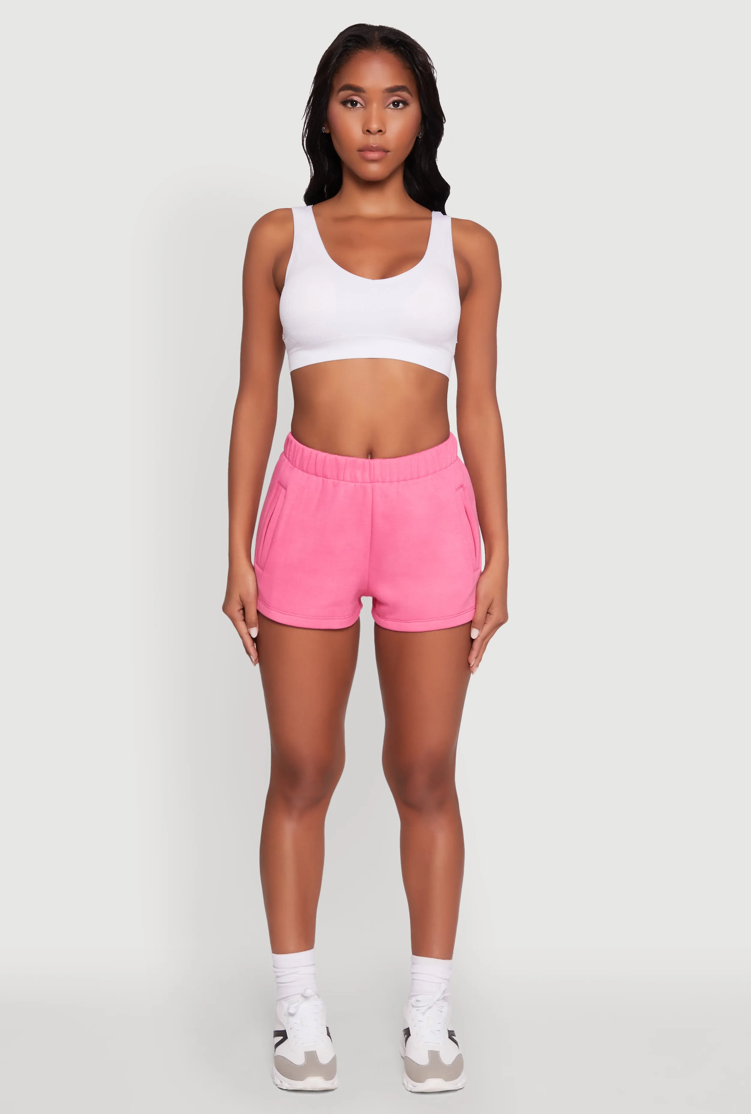 RecycledPolyester Activewear Fleece Lined Sweatshorts