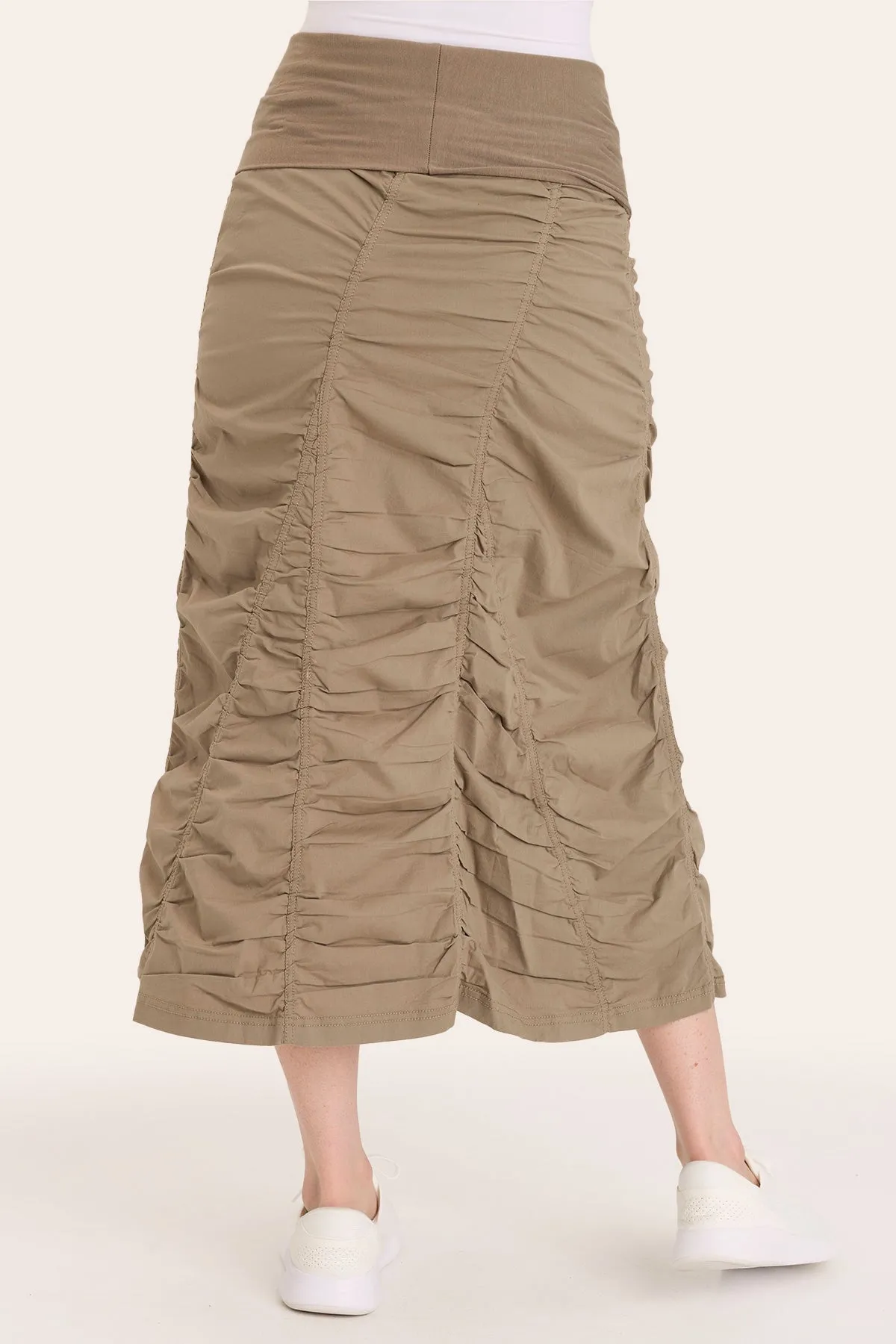 Lightweight Material Gored Peasant Skirt