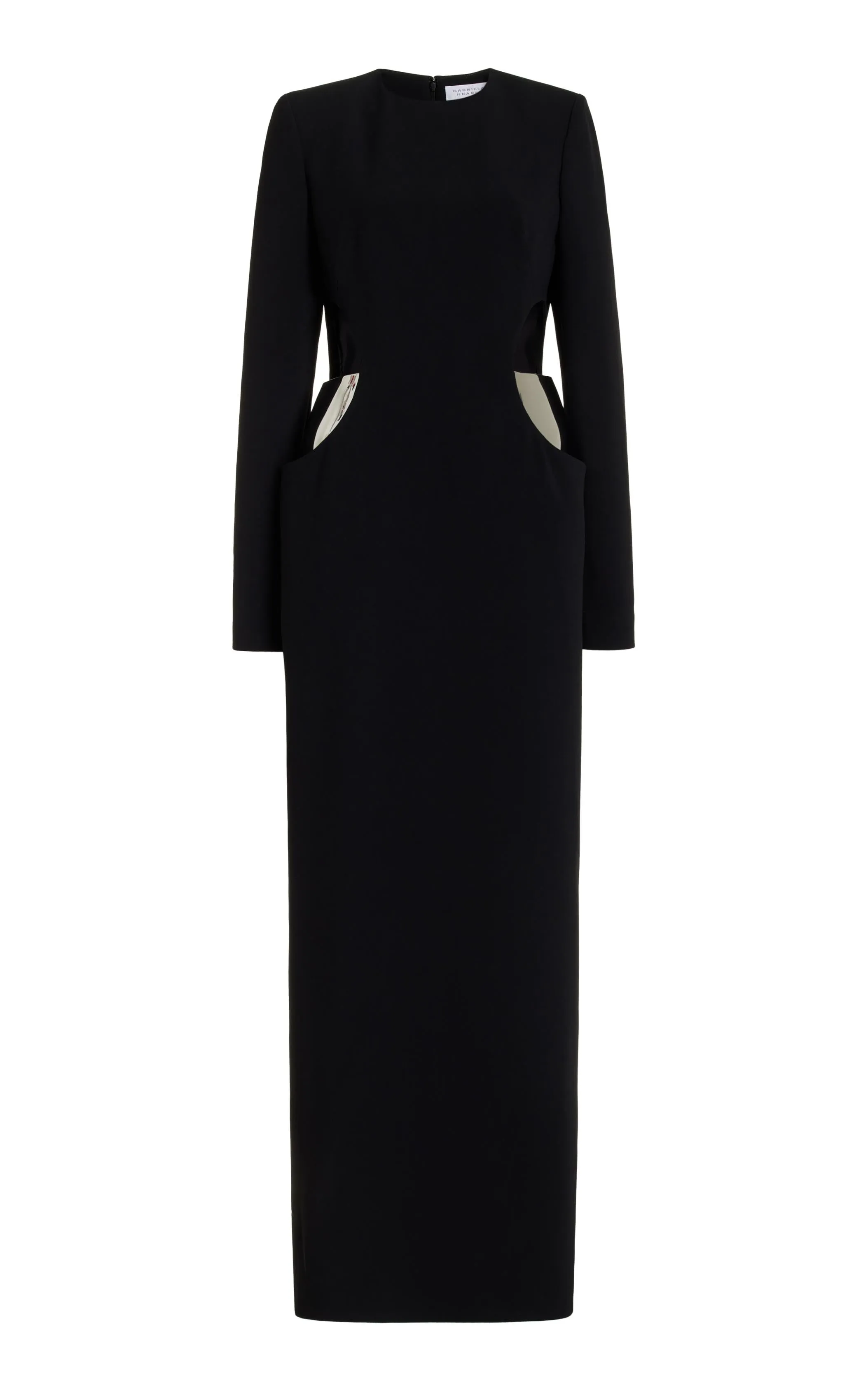 SmoothFinish Lotta Dress in Black Silk Wool Cady