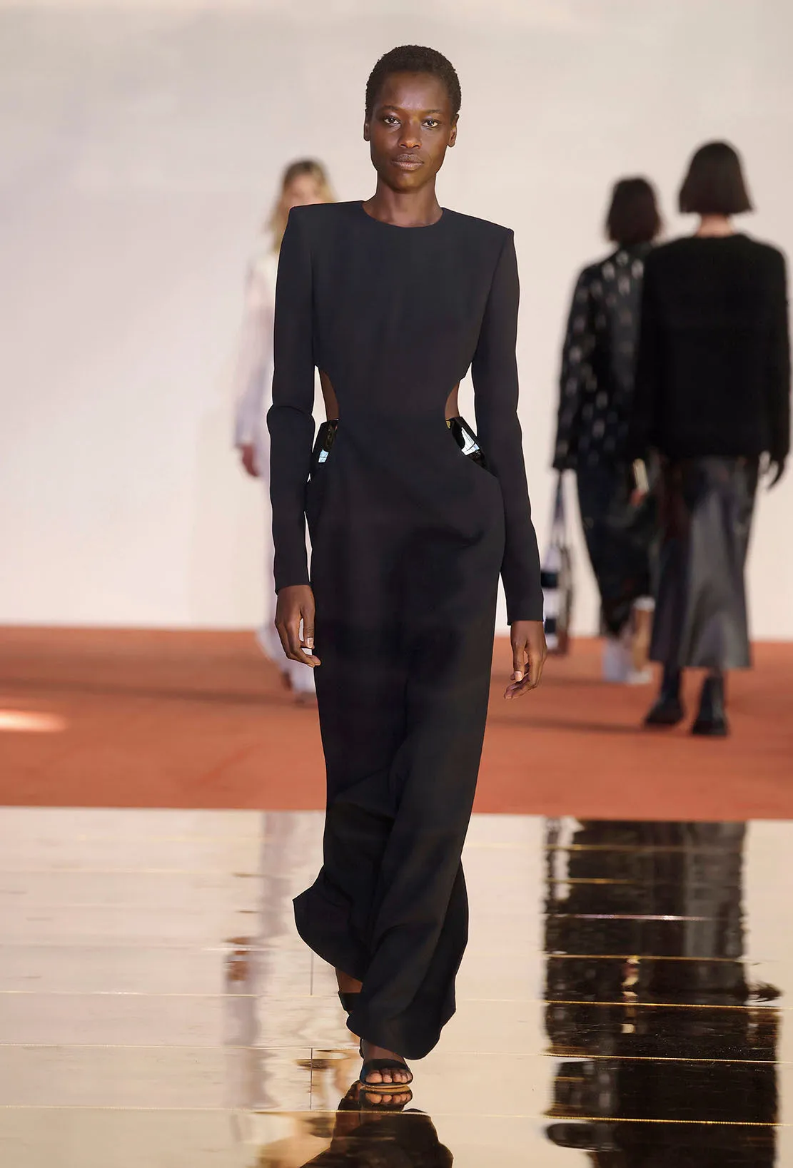 Lotta Dress in Black Silk Wool Cady ComfortWaistband Durable Reinforcements
