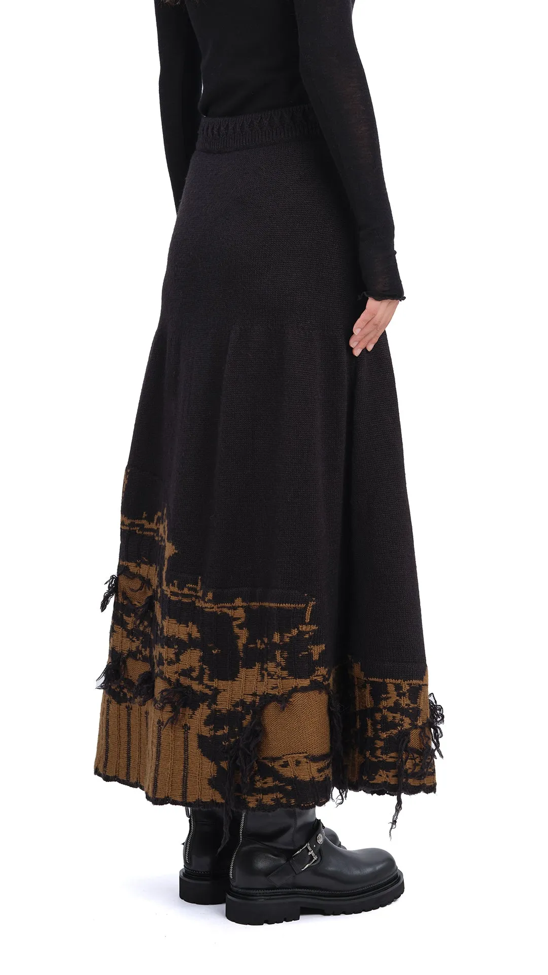 Reimagined Classic Queen Sisi Knitted Skirt