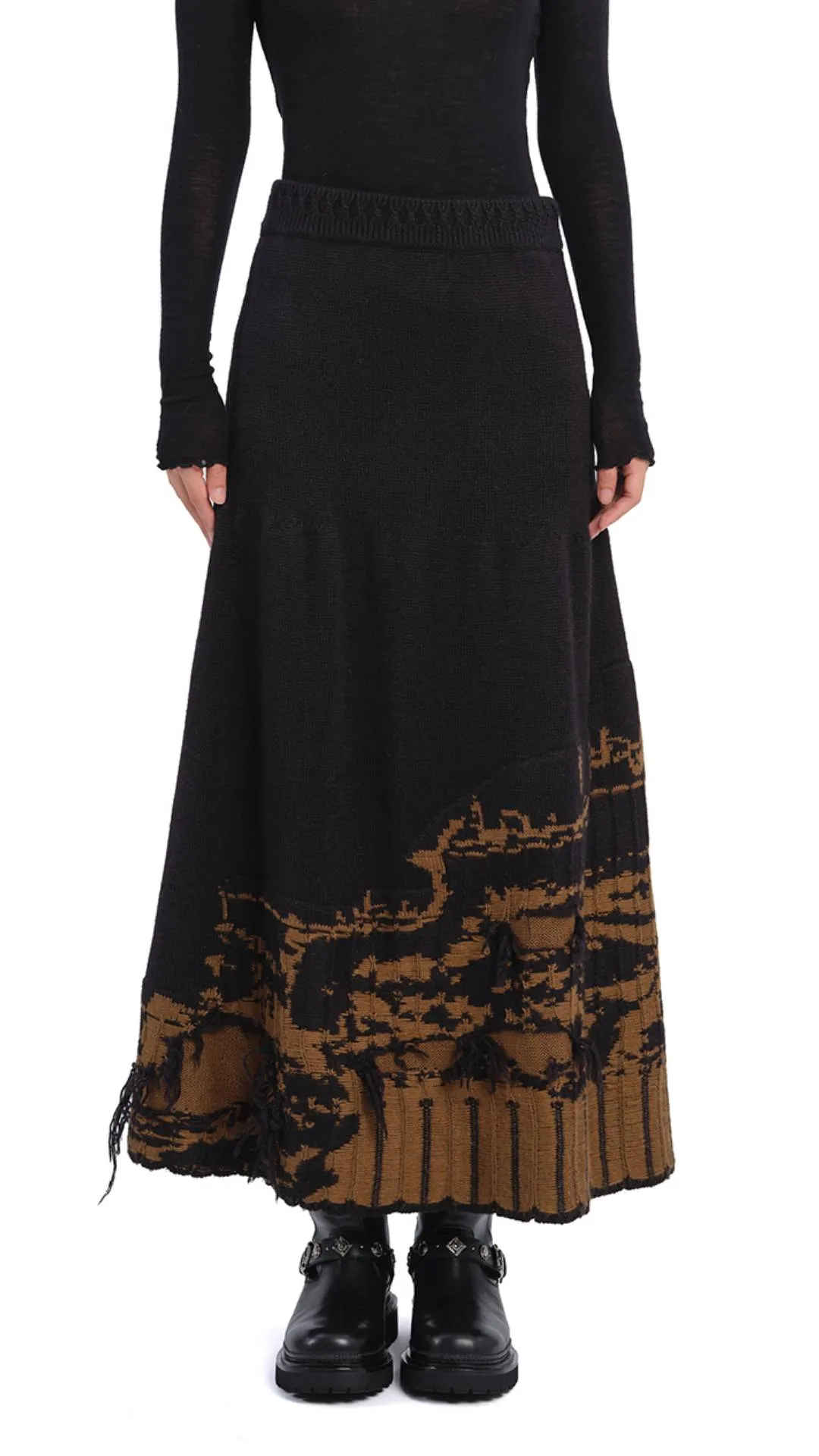 High Density Weave Light Edge Queen Sisi Knitted Skirt