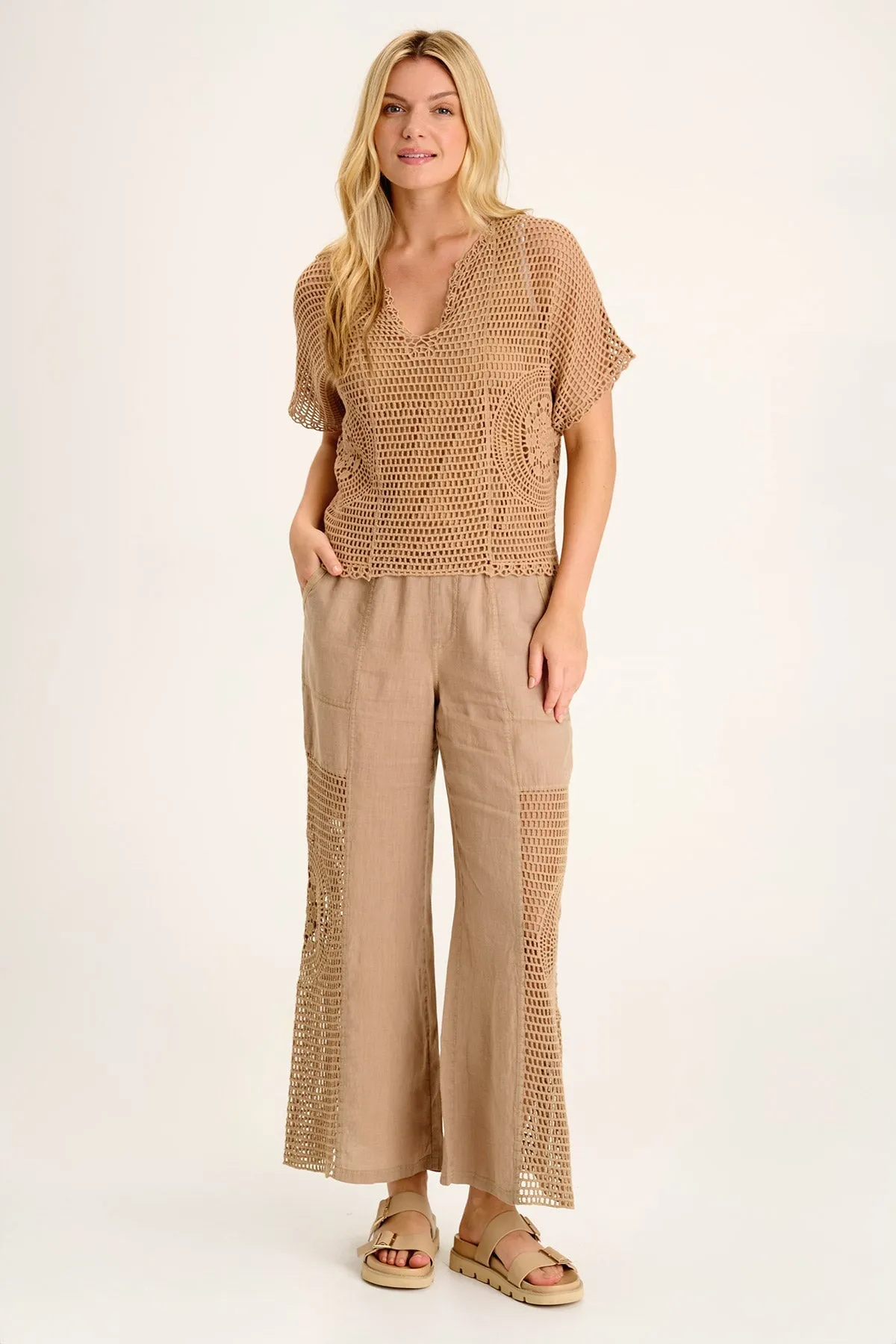 Centre Crochet Layered Top ReinforcedKnees