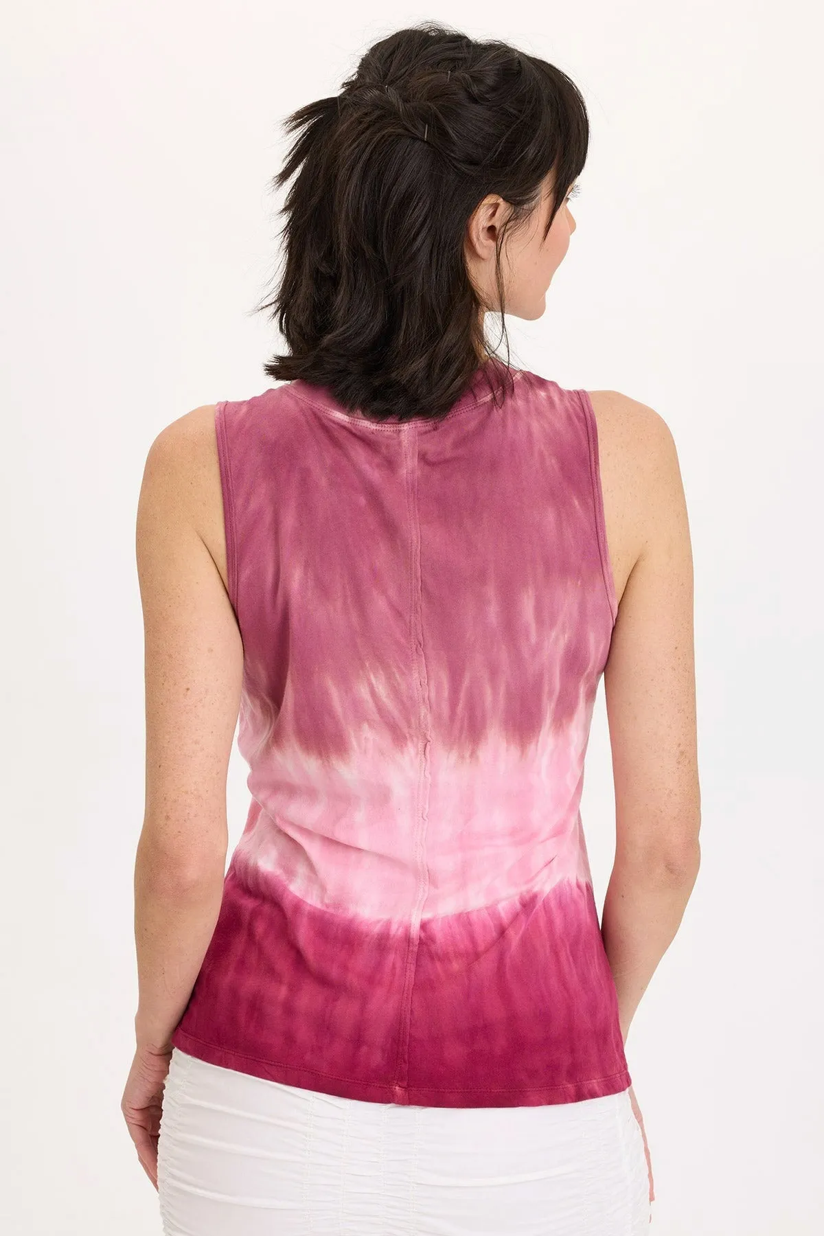 DoubleLayered Structure Lunell Jersey Boat Neck Tank
