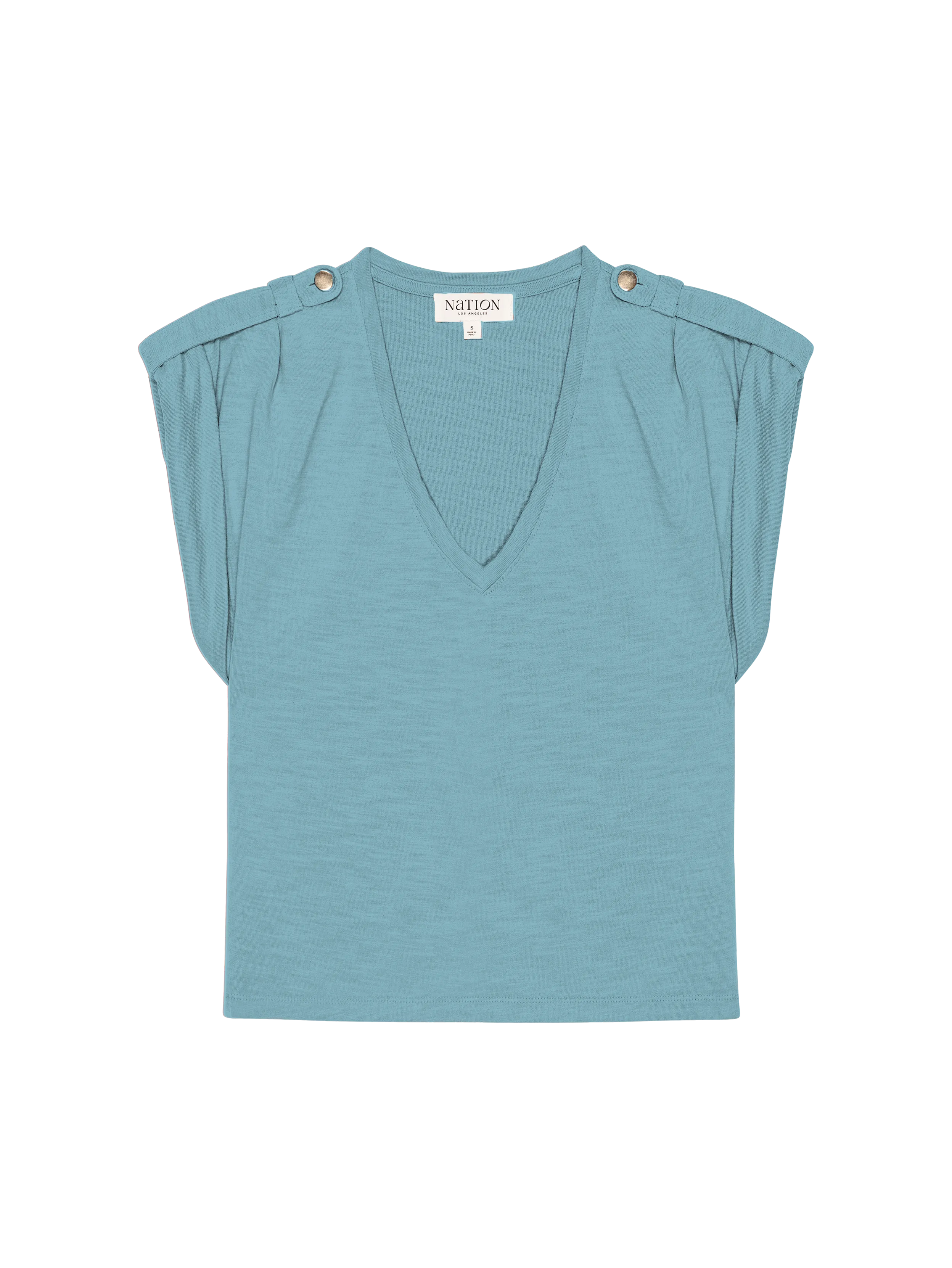 slow life Cooper V-Neck Tank