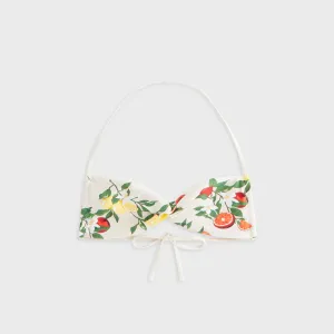 Wrinkle resistant fabric Kith Women Mara Citrus Tie Top - Waffle