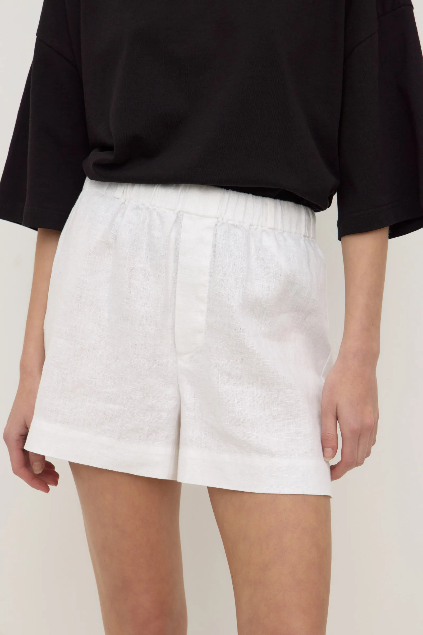 quick-drying Abrasion Resistant Material Everyday Linen Short