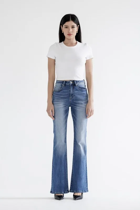Kind Soul WrinkleFreeFabric MICA High Rise Relaxed Flare Jean