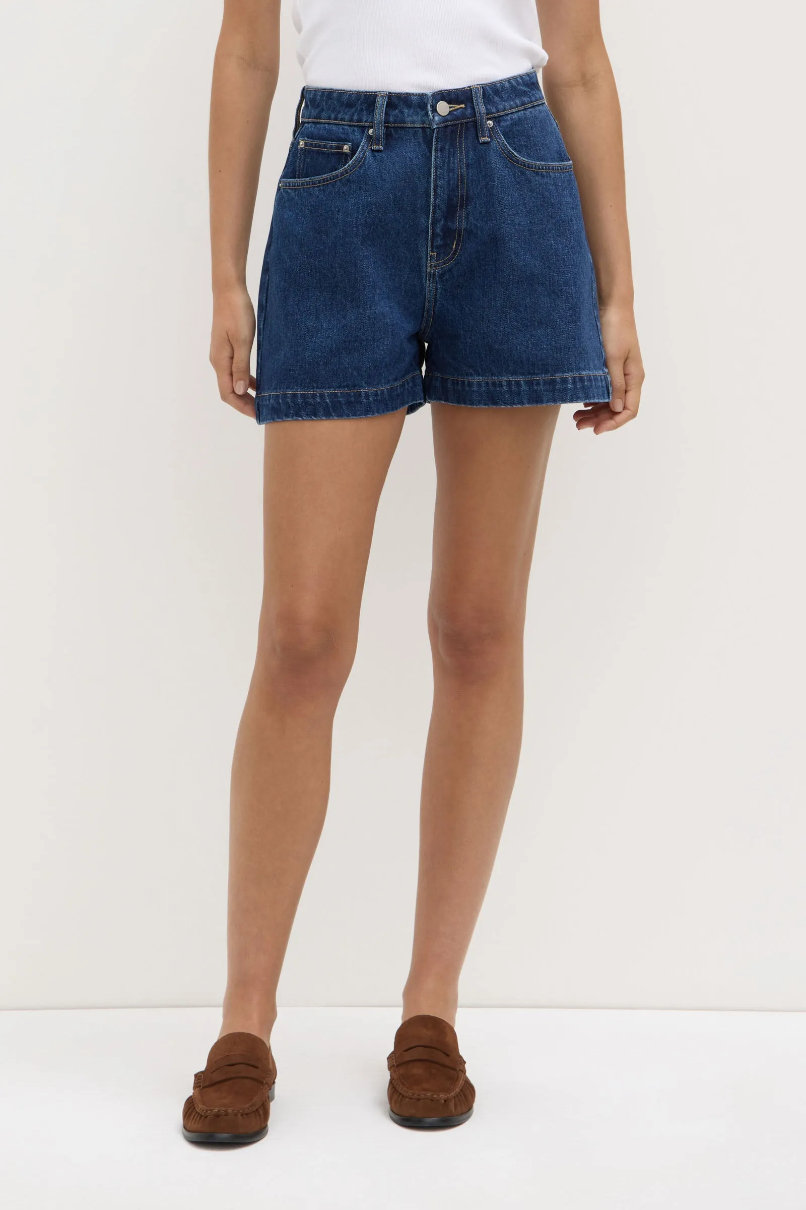 Boxy Denim Short education industry