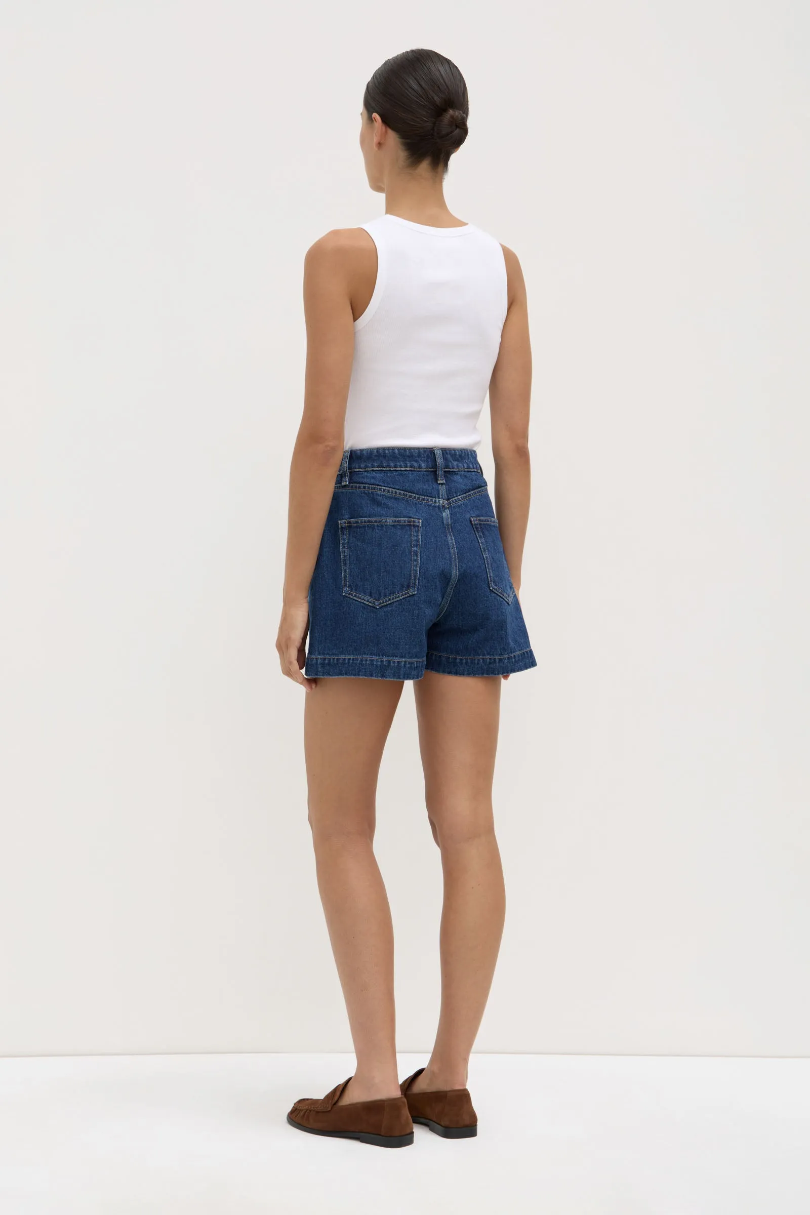 Casual Look Boxy Denim Short