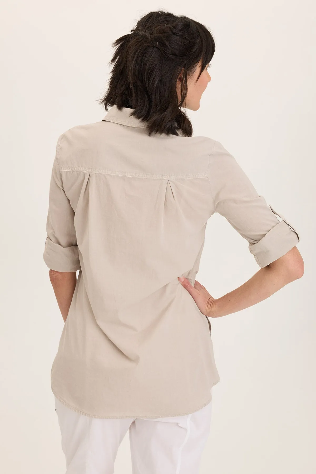 Reporter Soft Voile Button-Down Blouse Ethic Core