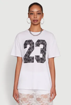 Light Breeze Versatile and Comfortable Stylish 23 Crew Neck Short Sleeve Tee