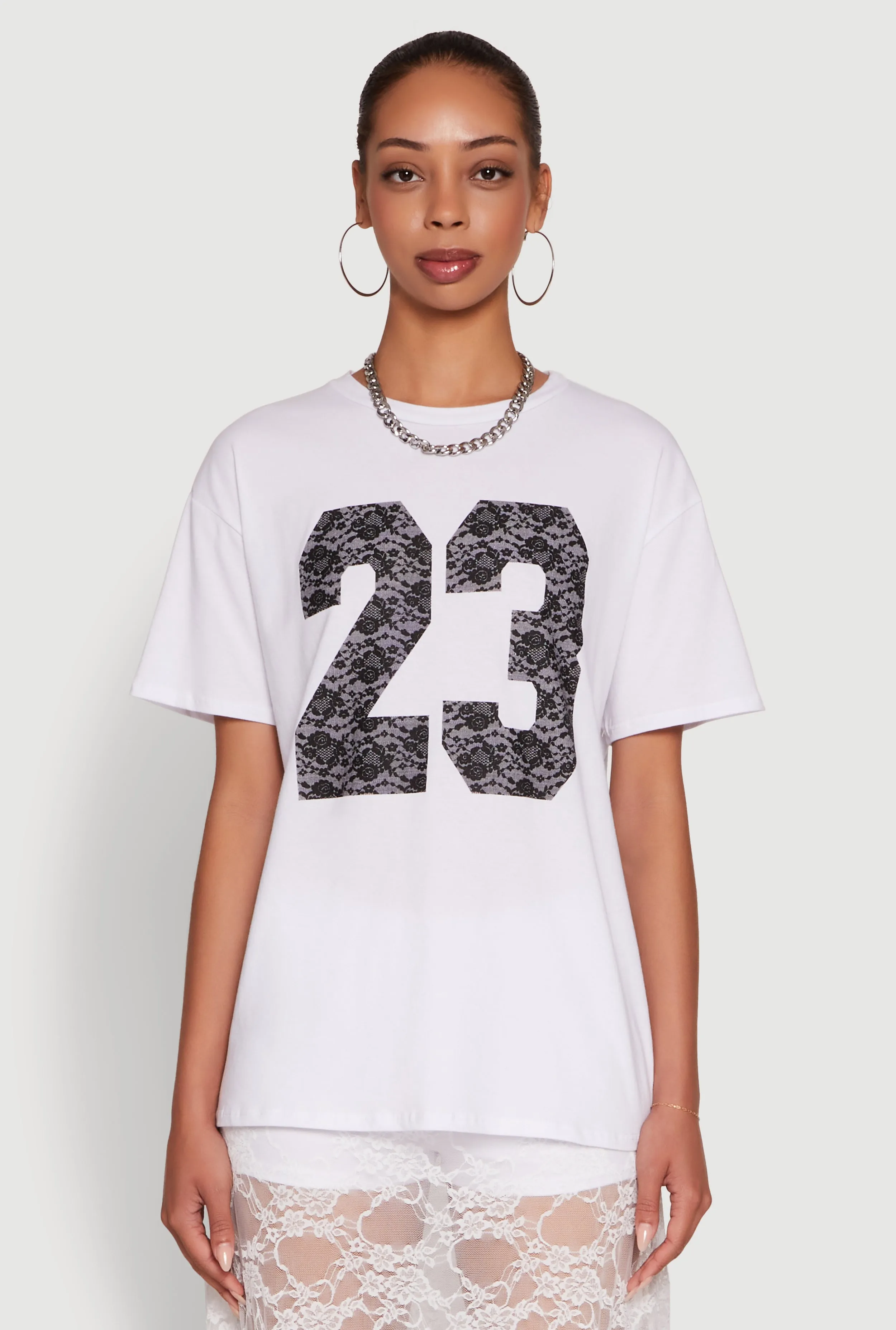 Light Breeze Versatile and Comfortable Stylish 23 Crew Neck Short Sleeve Tee