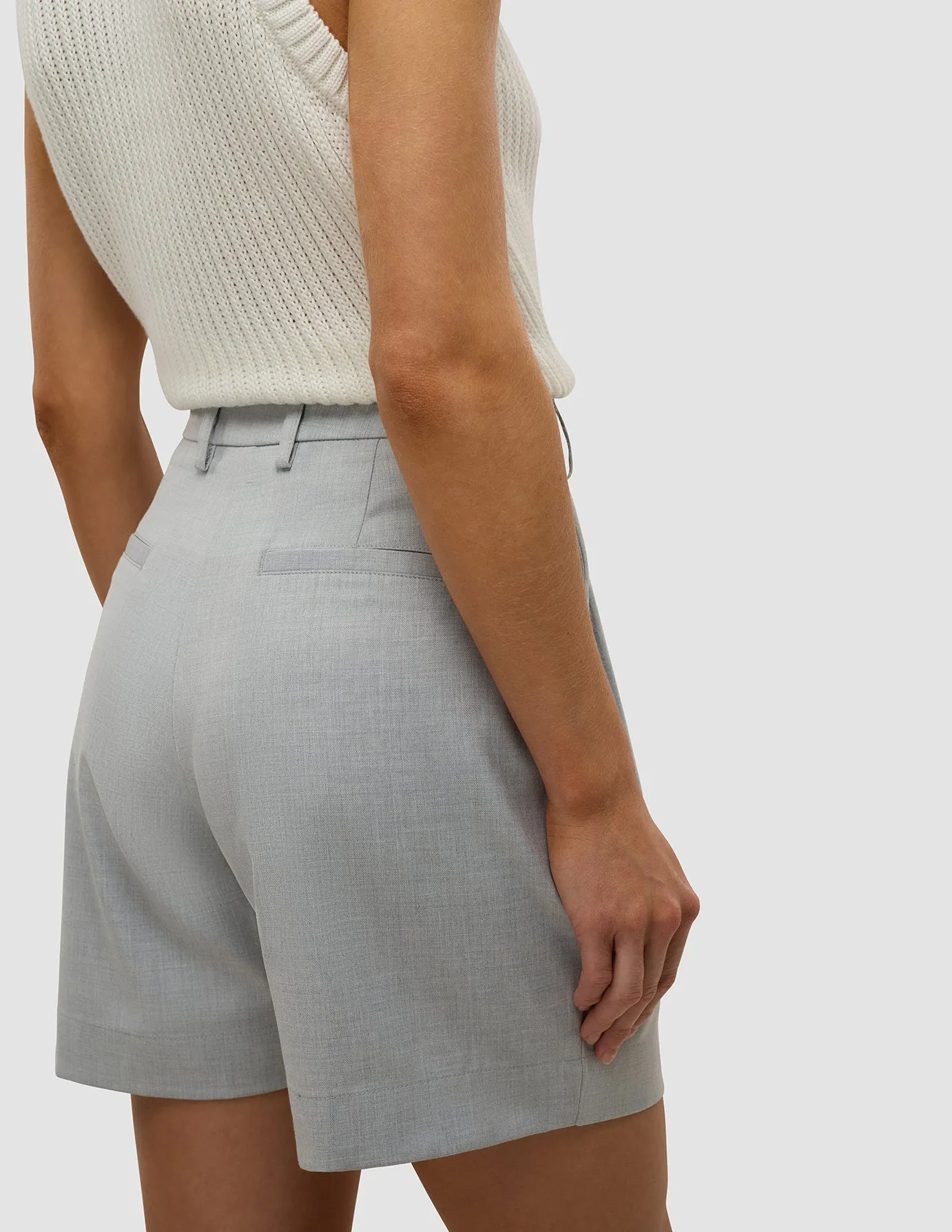 Women's Skye Shorts Grey Pine Melange Metallic accents evening dress