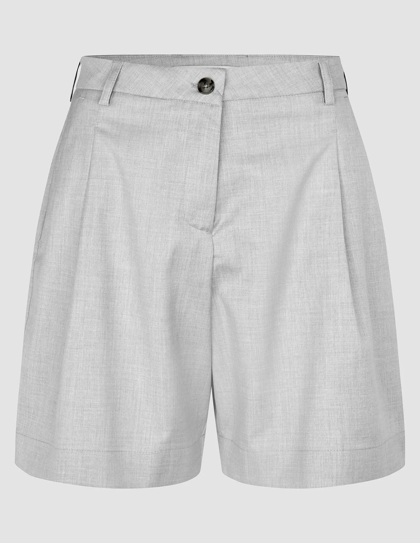 Women's Skye Shorts Grey Pine Melange plain shorts Value for Money