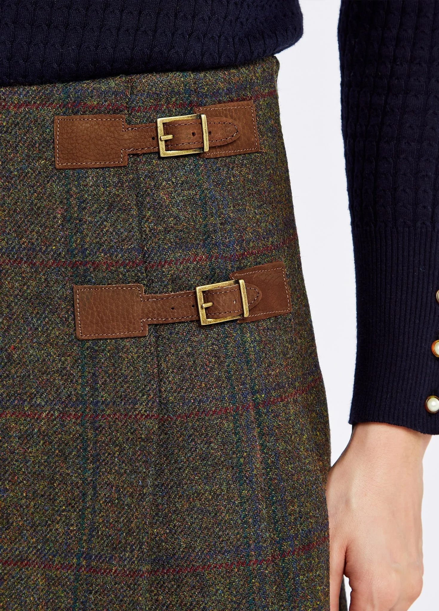 Blossom Tweed Skirt - Hemlock Weekend Look Fashion Combo