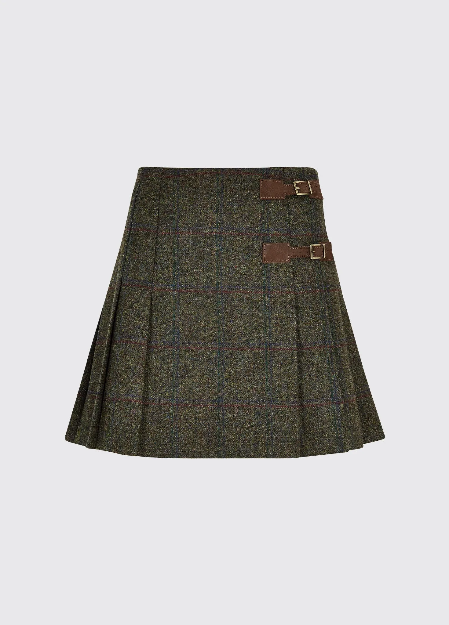 Double Stitched Blossom Tweed Skirt - Hemlock
