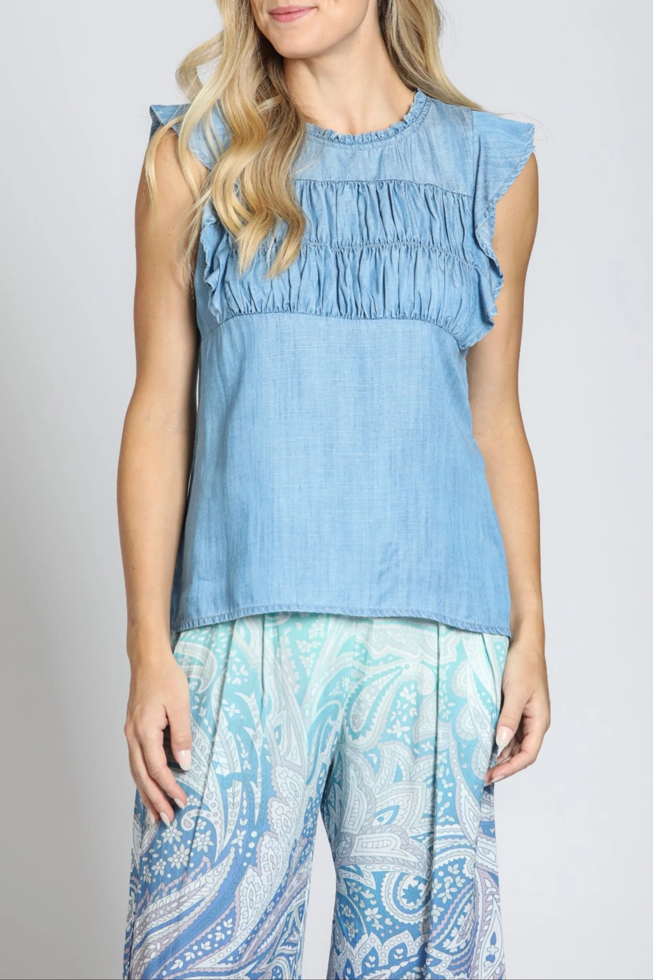 Functional Fit Reflective Safety Accents Sleeveless Flutter Sleeve