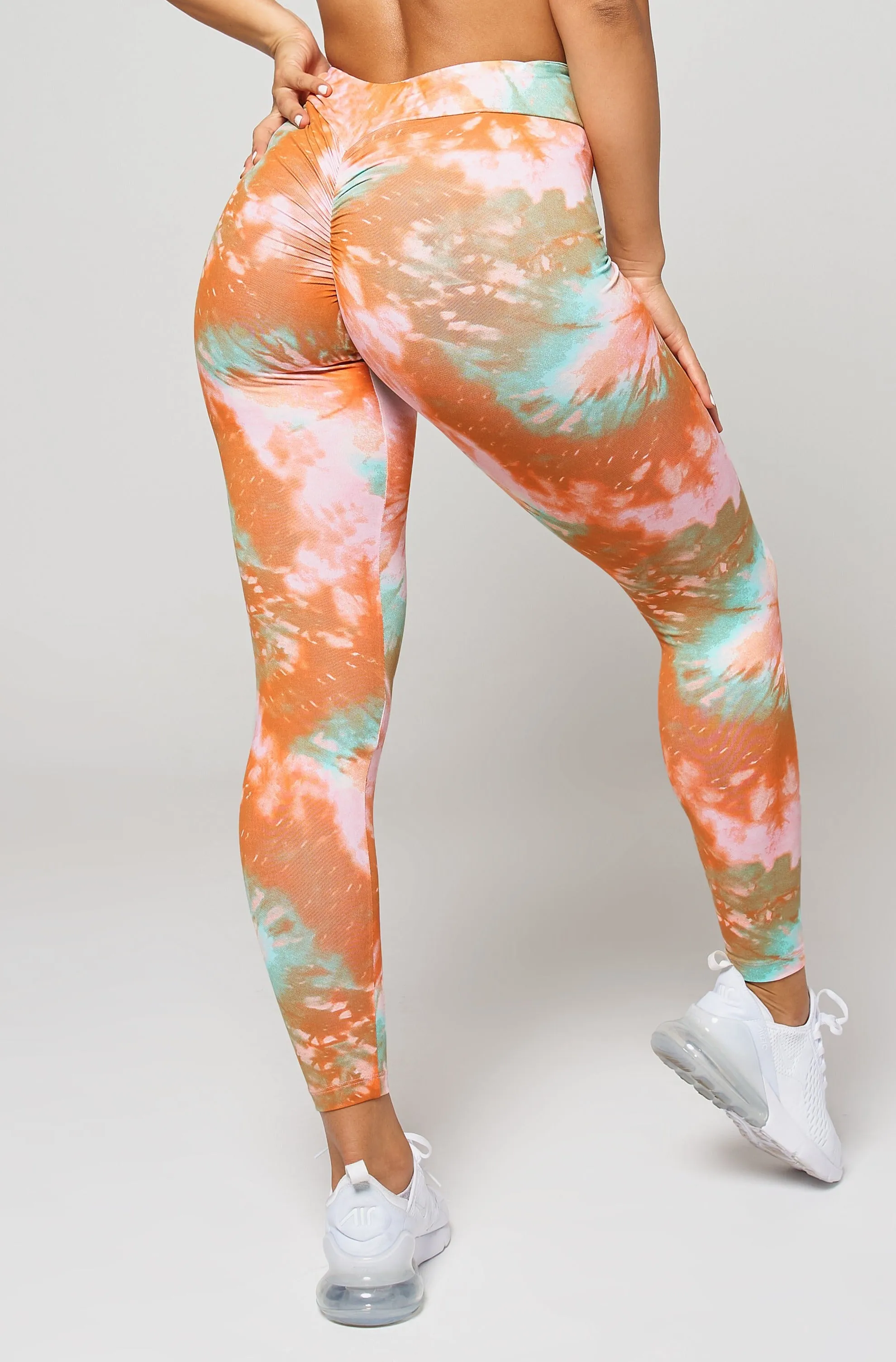 Bloom V-Cut Scrunch Legging Summer Air Breathable mesh lining