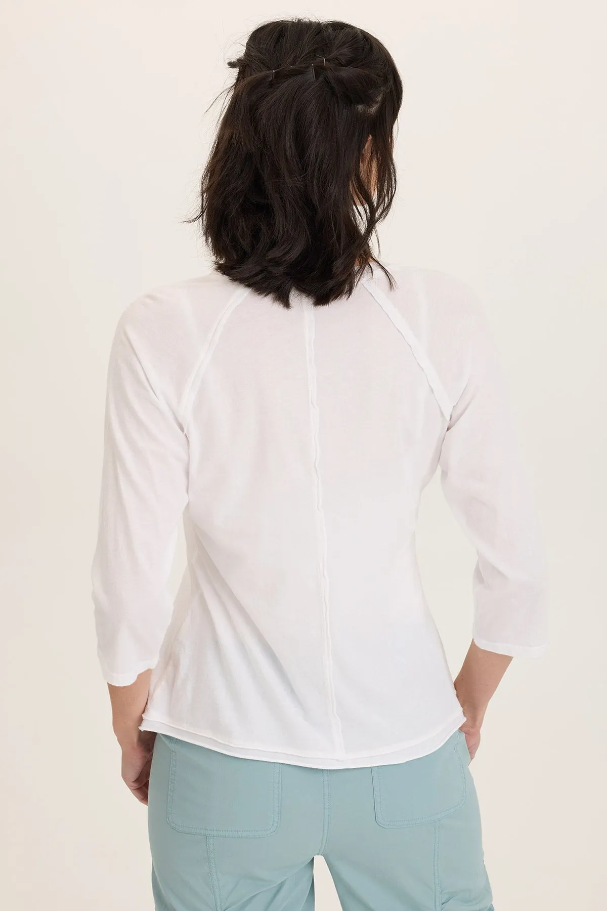 Bio Glow SmoothGripFastenings Maven Jersey 3/4-Sleeve V-Neck Tee
