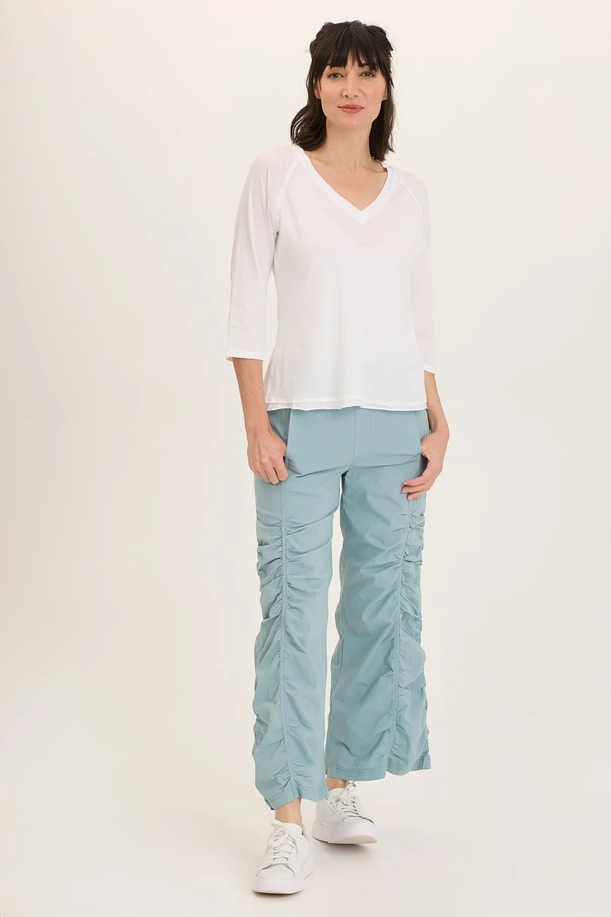 Maven Jersey 3/4-Sleeve V-Neck Tee River Core PreShrunk Cotton