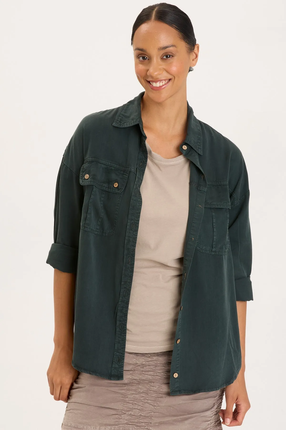 Forest Air Breathable knit Twill Smithson Button-Up