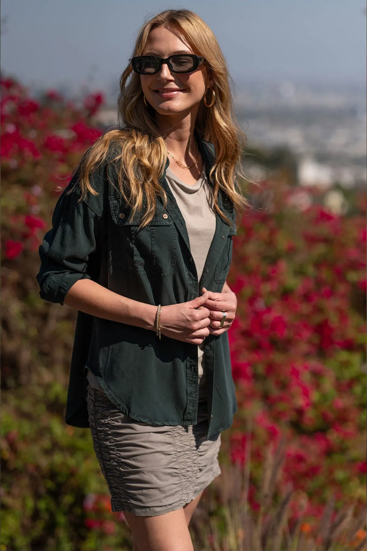 Twill Smithson Button-Up Quiet Luxury