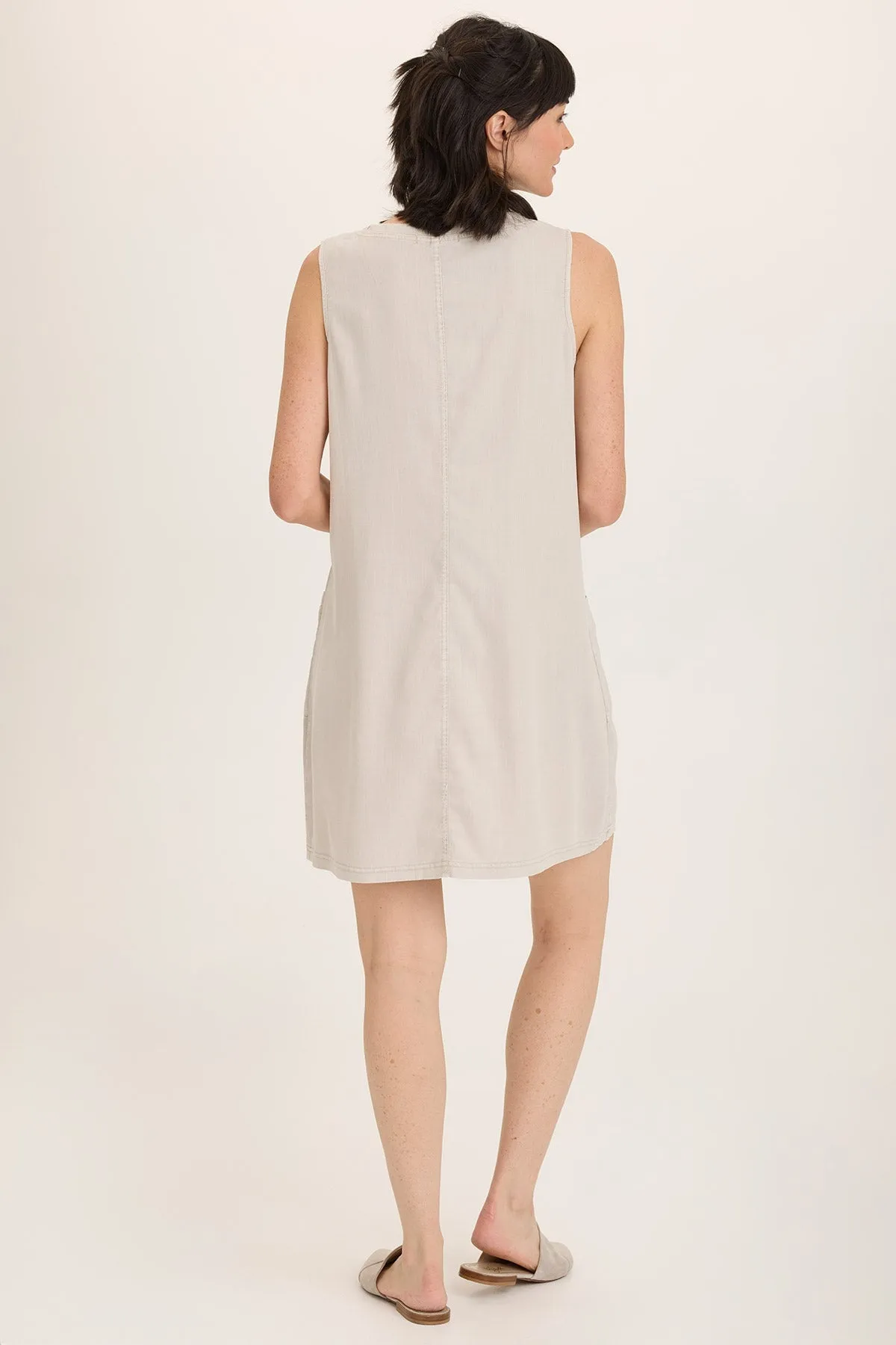 AntiPilling Technology Elegant Glow Ashmon Twill A-Line Mini Shift Dress
