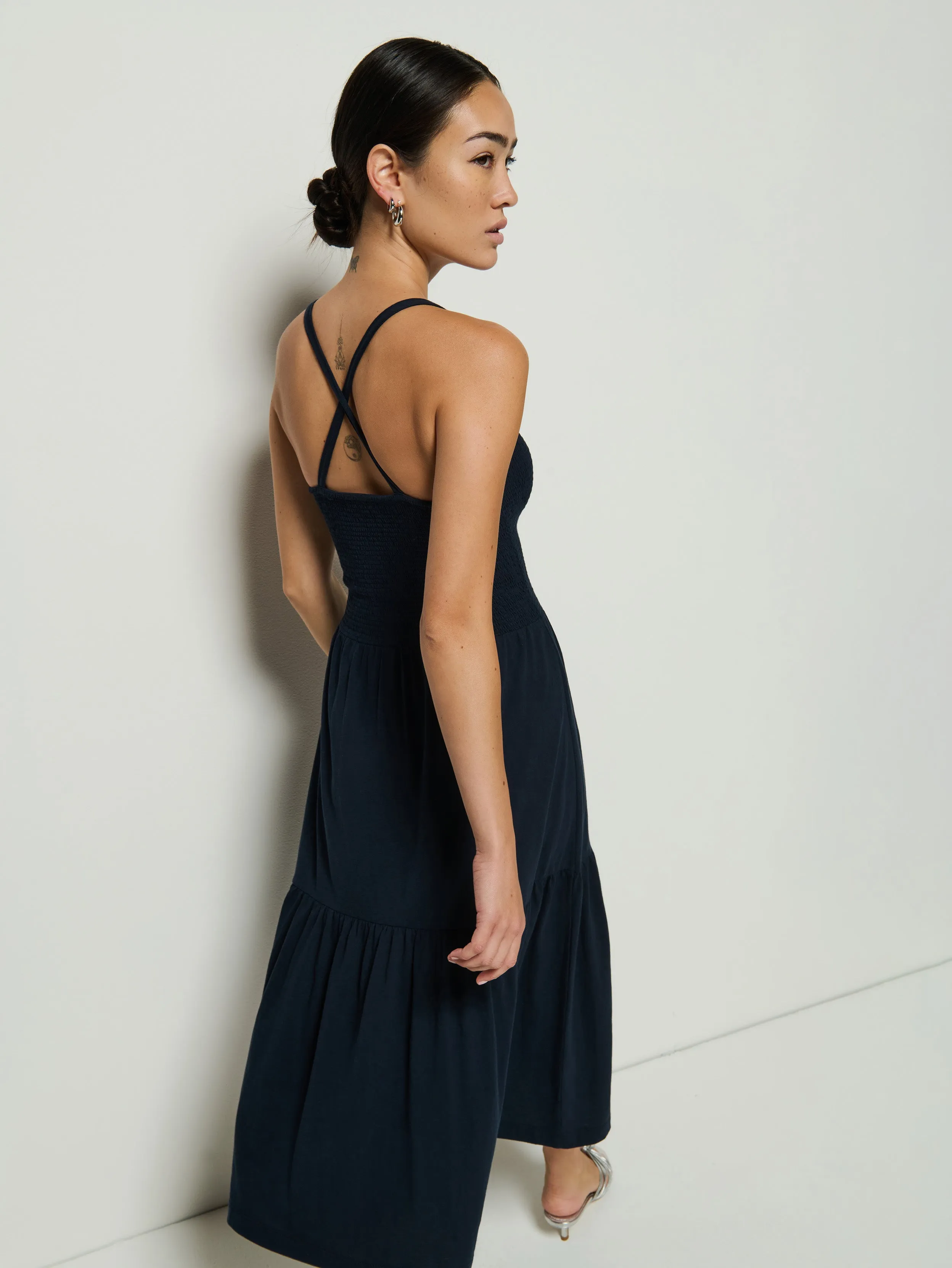 Fearless Mode Penelope Smocked Midi