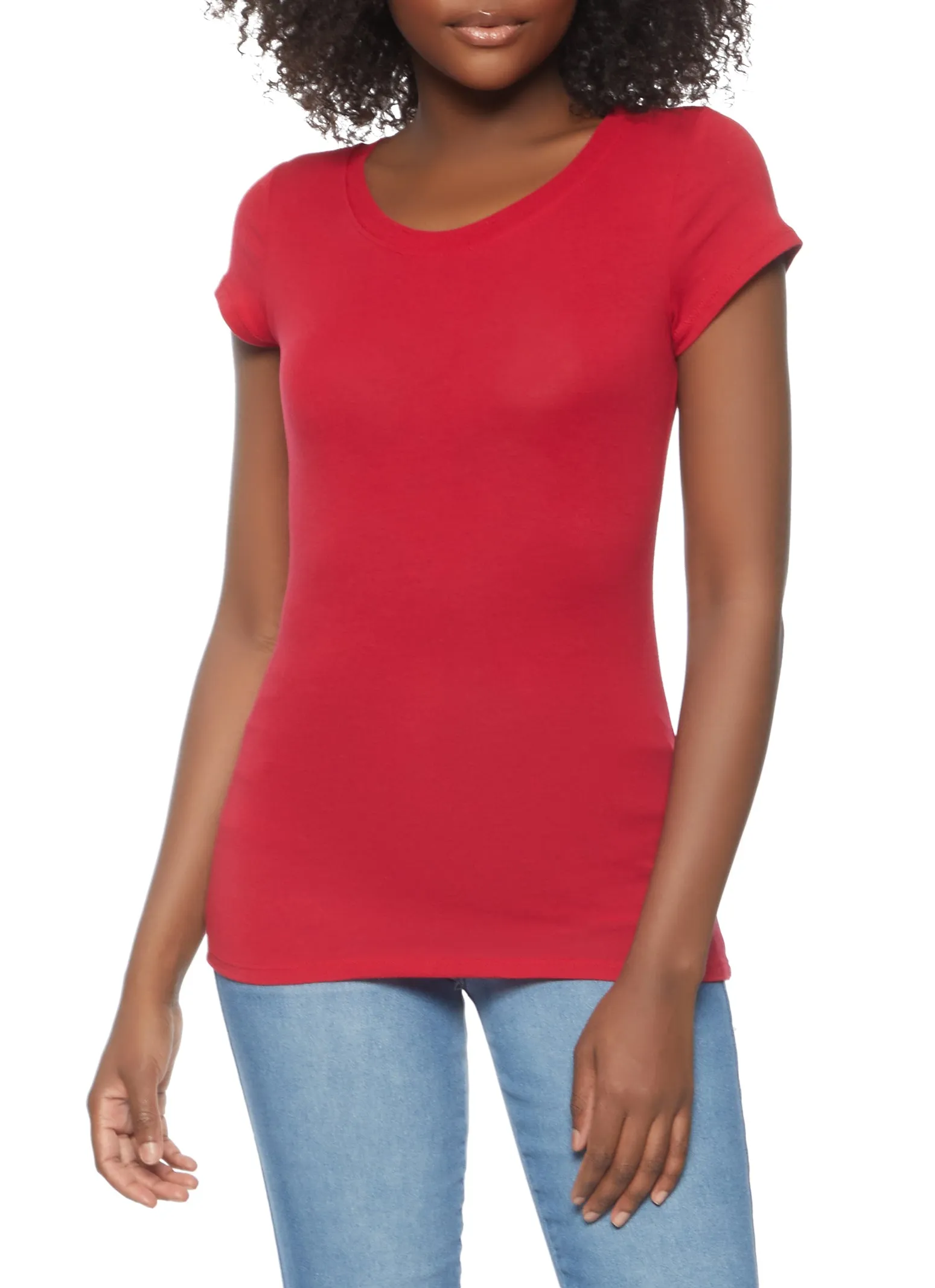 Solid Crew Neck Tee Outdoor Smart