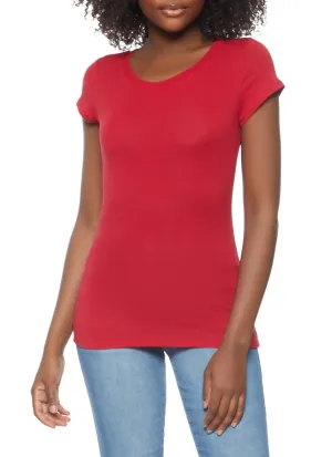 Solid Crew Neck Tee Outdoor Smart
