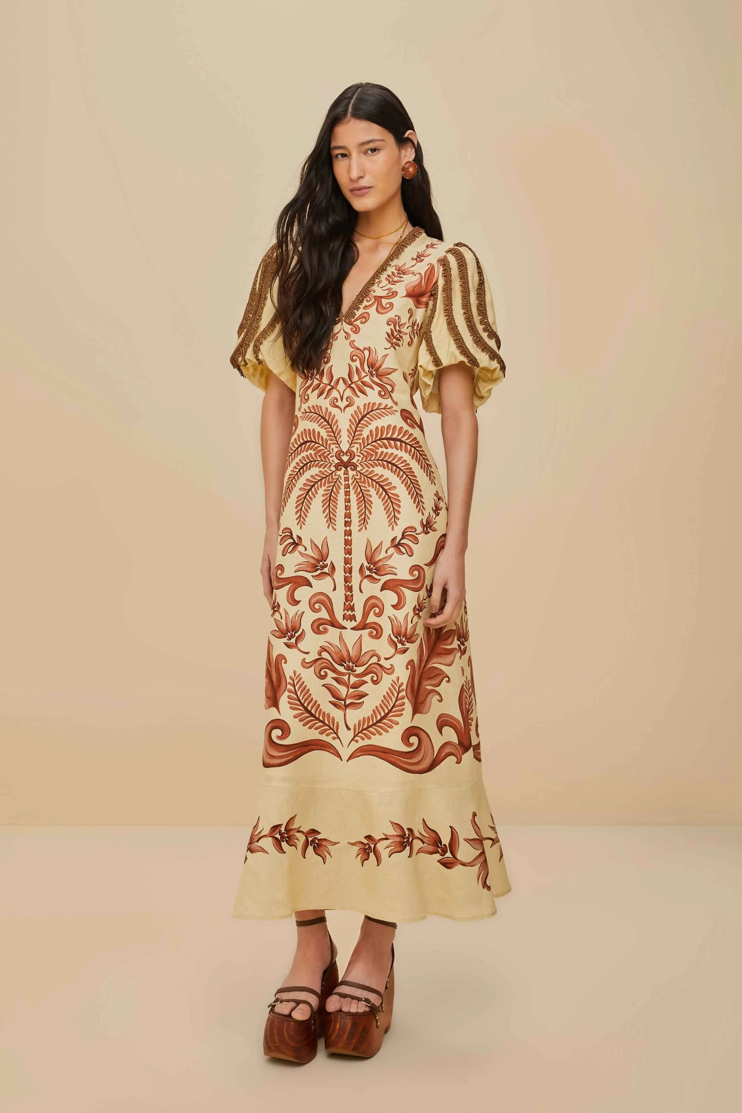 Off-White Milani Euroflax? Premium Linen Maxi Dress Lawn Wedding