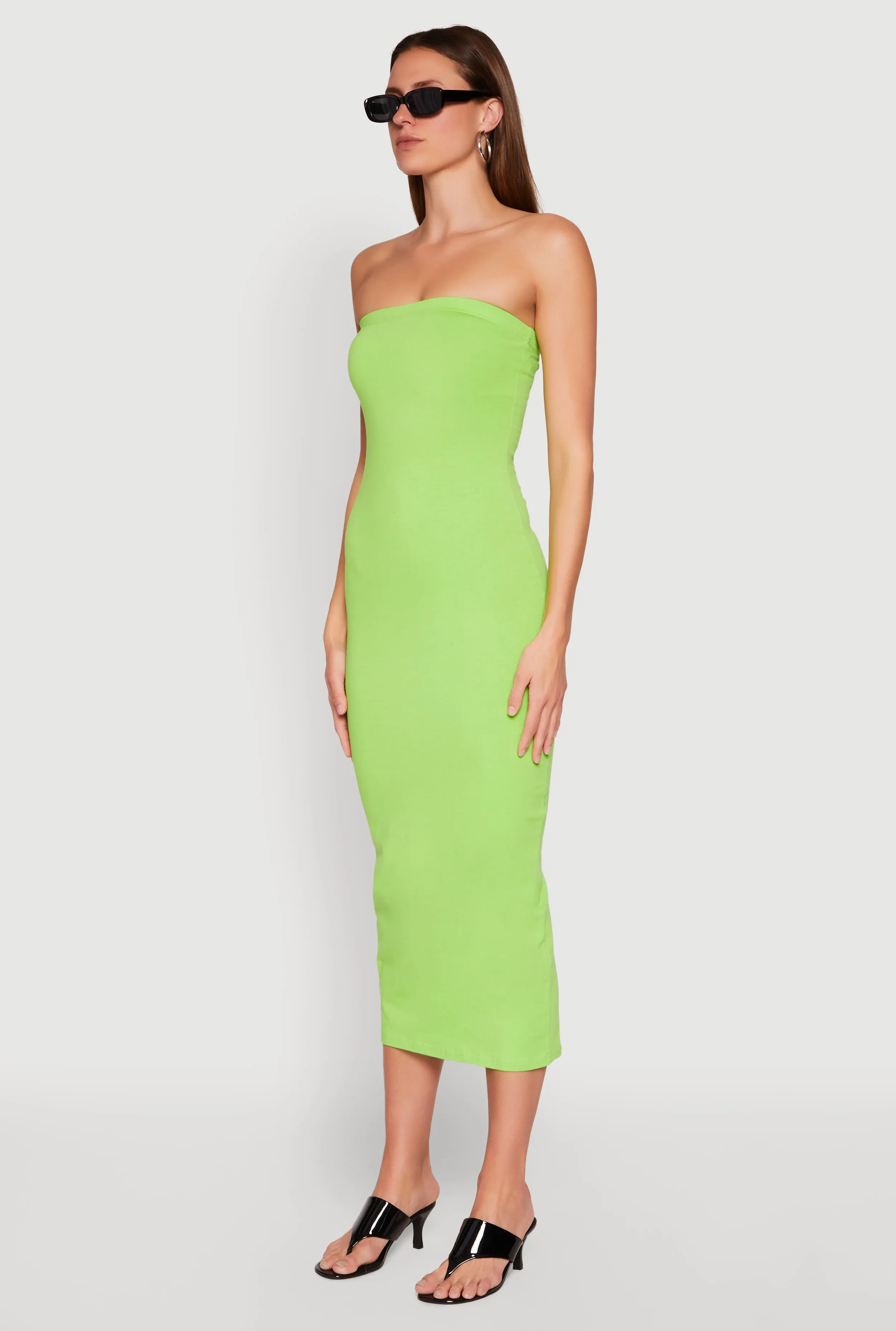Blush Tone Resort Stay Daisy Maxi Tube Dress