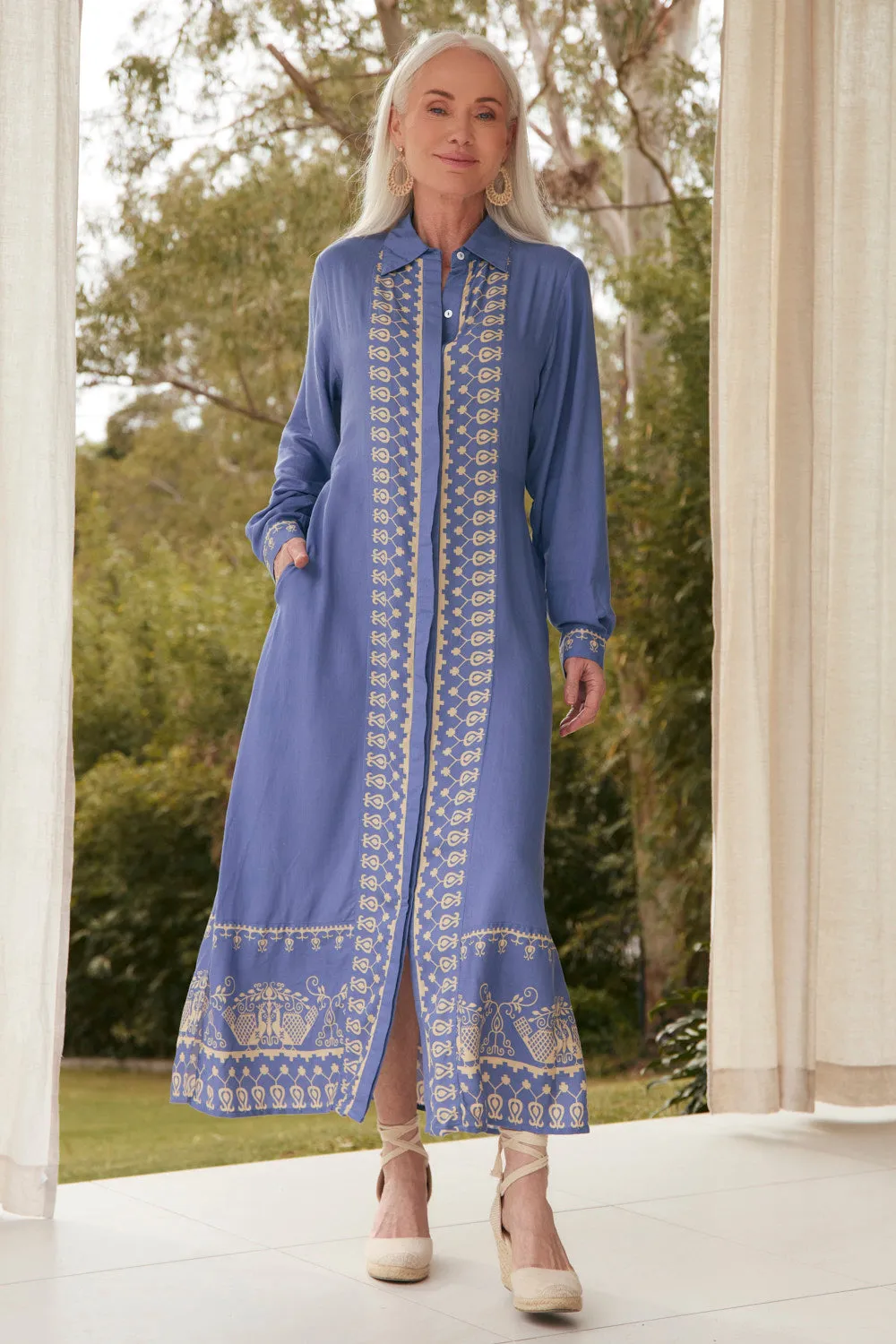 Gracie Shirt Dress in Breeze Batiste Soft