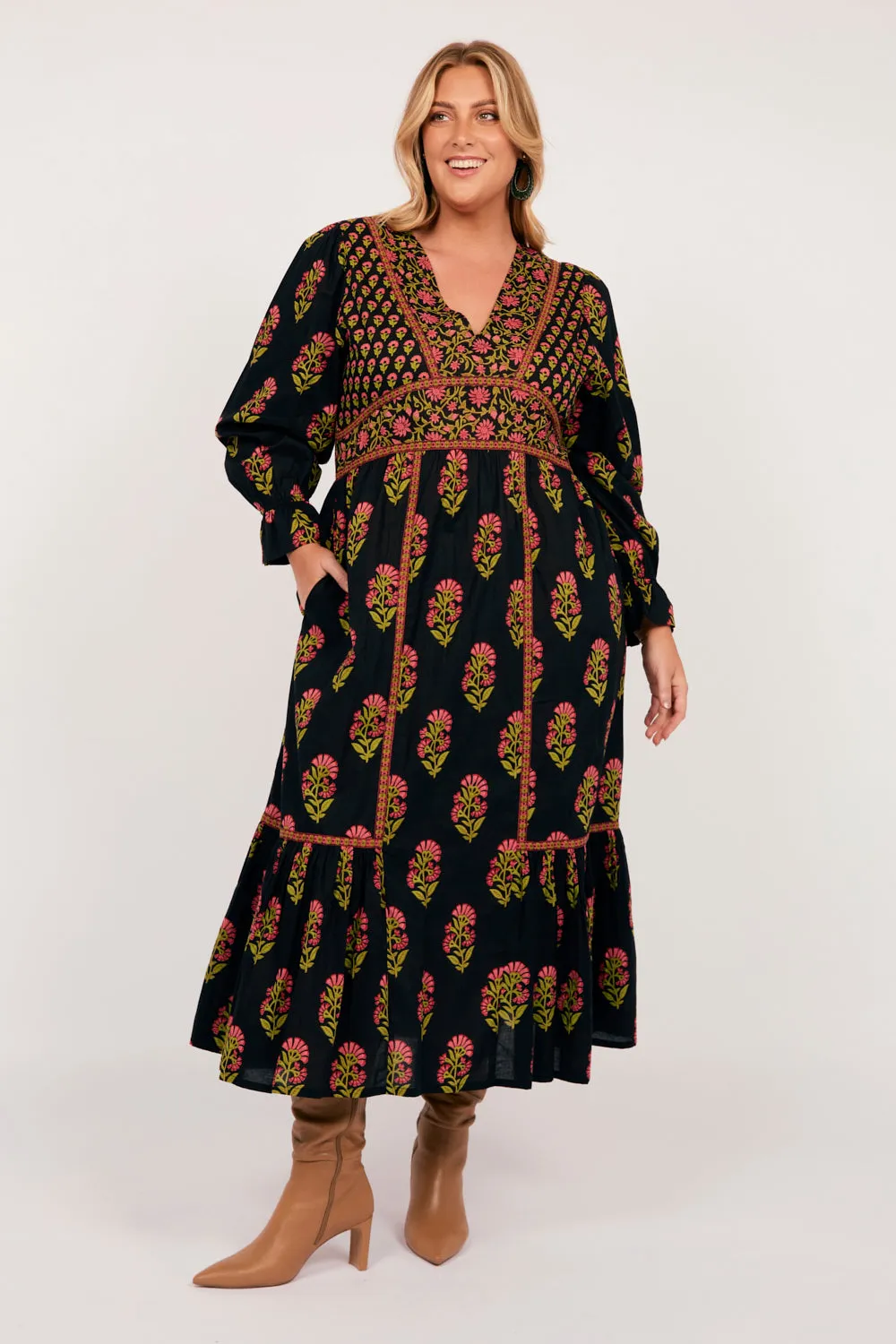 Iron Glow Aurora Maxi Dress in Kashmir