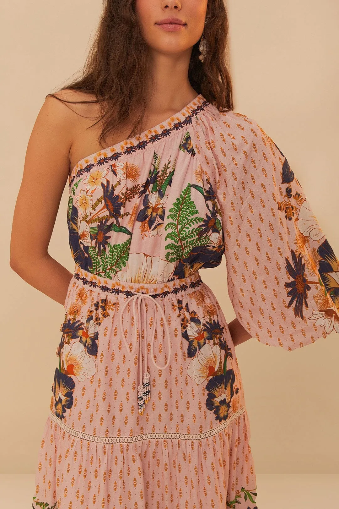 Galaxy Mist Pink Dream Garden Maxi Dress