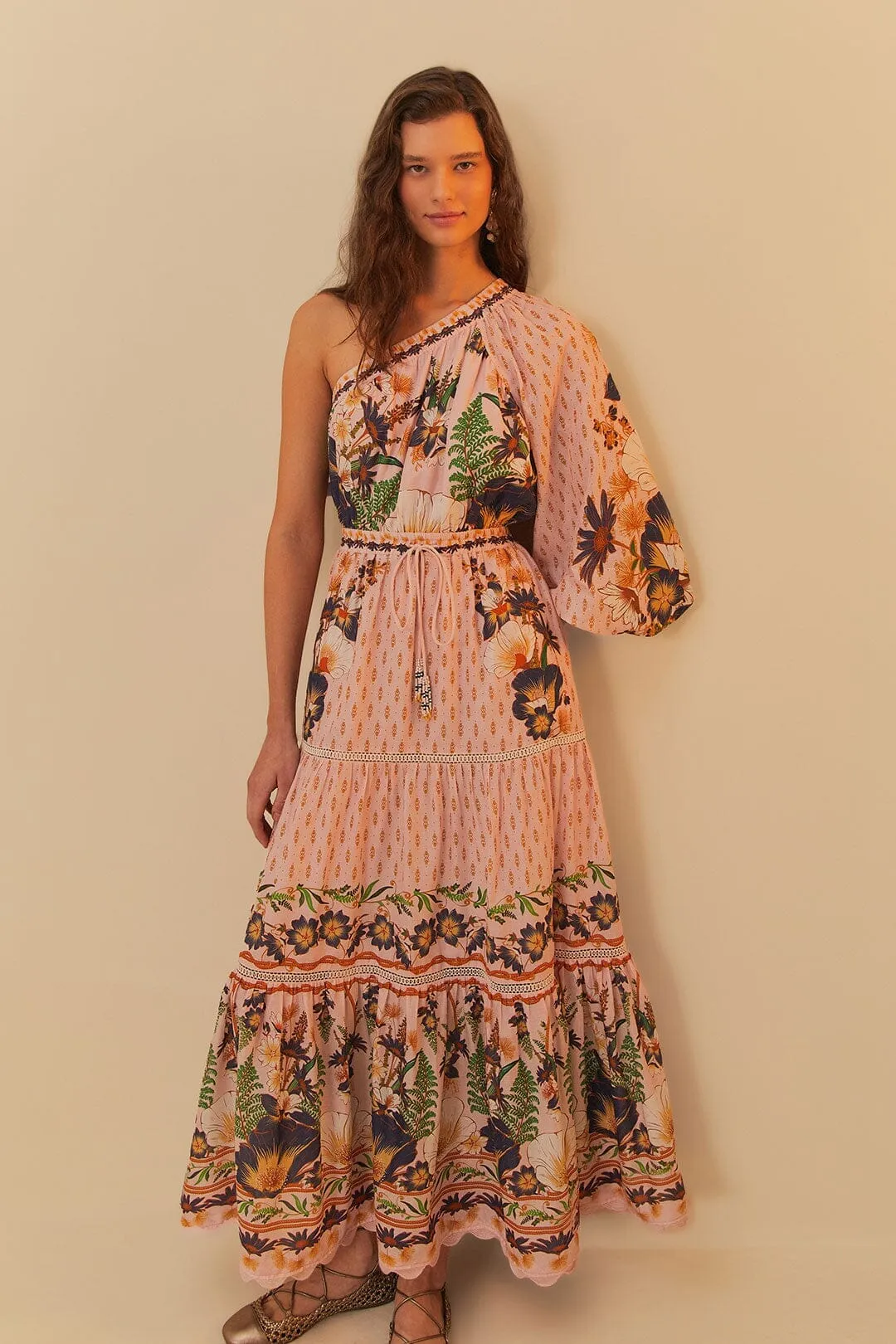 This dress provides the perfect blend of comfort and sophistication for any occasion Pink Dream Garden Maxi Dress