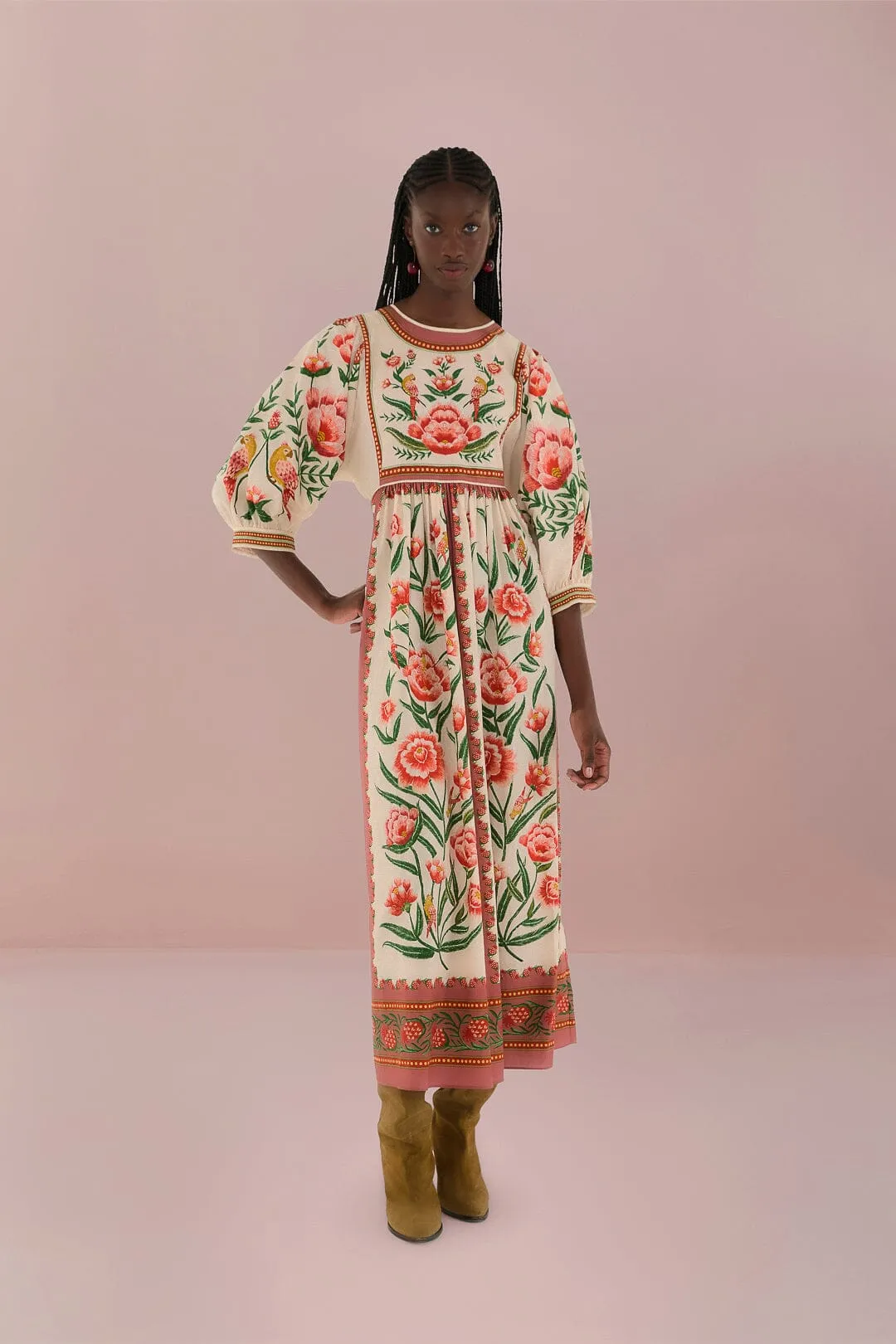 Its versatile length ensures it can be worn for a variety of occasions from casual to formal Chic dress for casual outings Off-White Ainika Delicate Maxi Dress